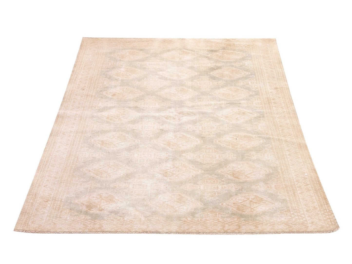 Oushak Antique Rug, Vintage Rug, Turkish Handmade Rug, Scandinavian Rug, Neutral Area Floor Rug, Entryway Rug, Carpet Rug, Rug 4x6, 10370