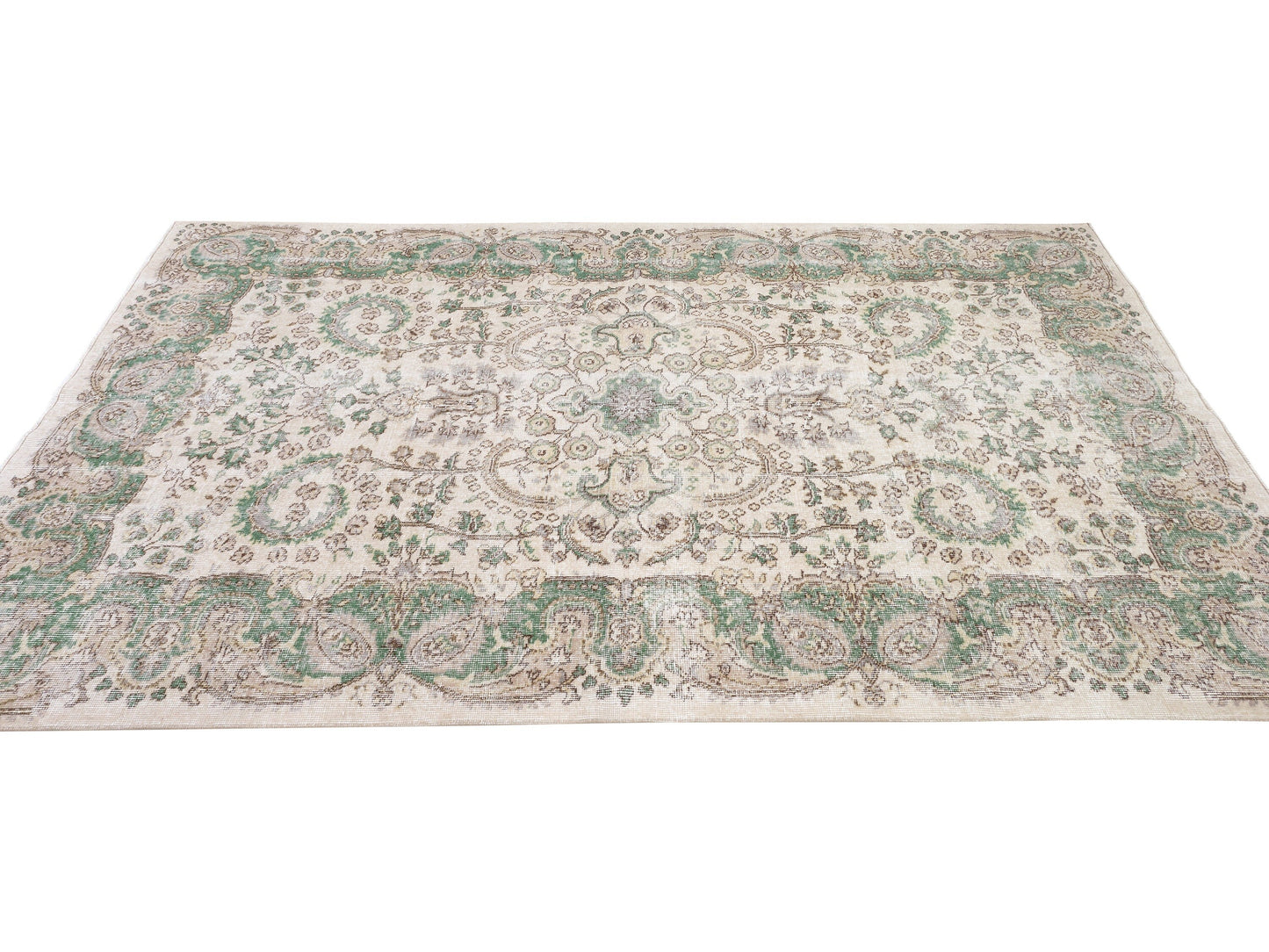 Rug 5x9, Vintage Oushak Rug, Turkish Handmade Rug, Neutral Area Rug, Turkey Rug, Living Room Rug, Scandinavian Faded Rug, Carpet Rug, 10375