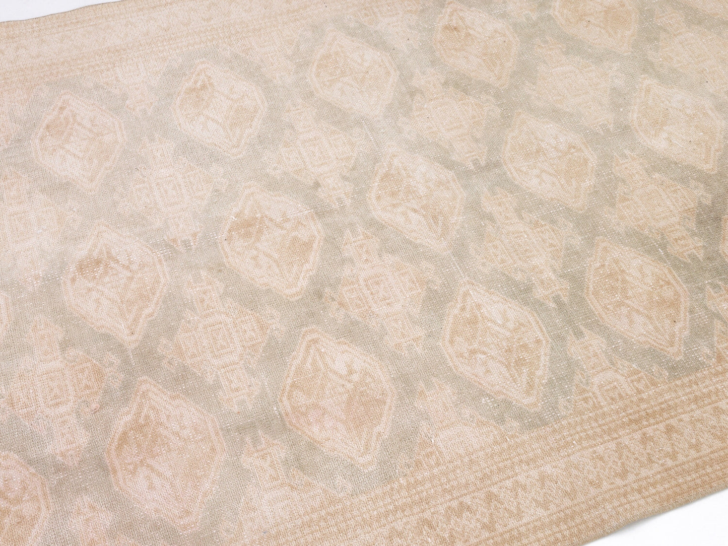 Oushak Antique Rug, Vintage Rug, Turkish Handmade Rug, Scandinavian Rug, Neutral Area Floor Rug, Entryway Rug, Carpet Rug, Rug 4x6, 10370