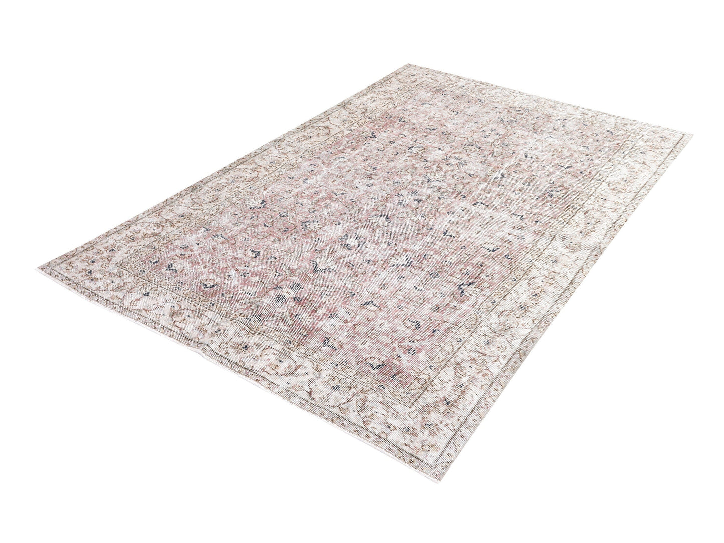 Vintage Rug, Turkish Area Rug, Handmade Muted Unique Rug, Oushak Faded Rug, Neutral Antique Rug, Rug Bedroom, Turkey Rug, Rug 5x9, 10405