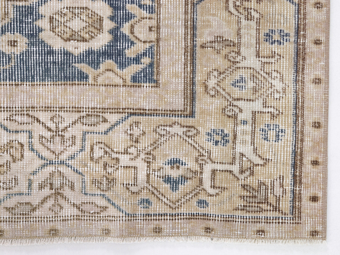 Turkish Rug, Vintage Area Rug, Oushak Handmade Rug, Primitive Rustic Rug, Office Rug, Turkey Rug, Anatolia Faded Rug, Rug 4x6, 10364