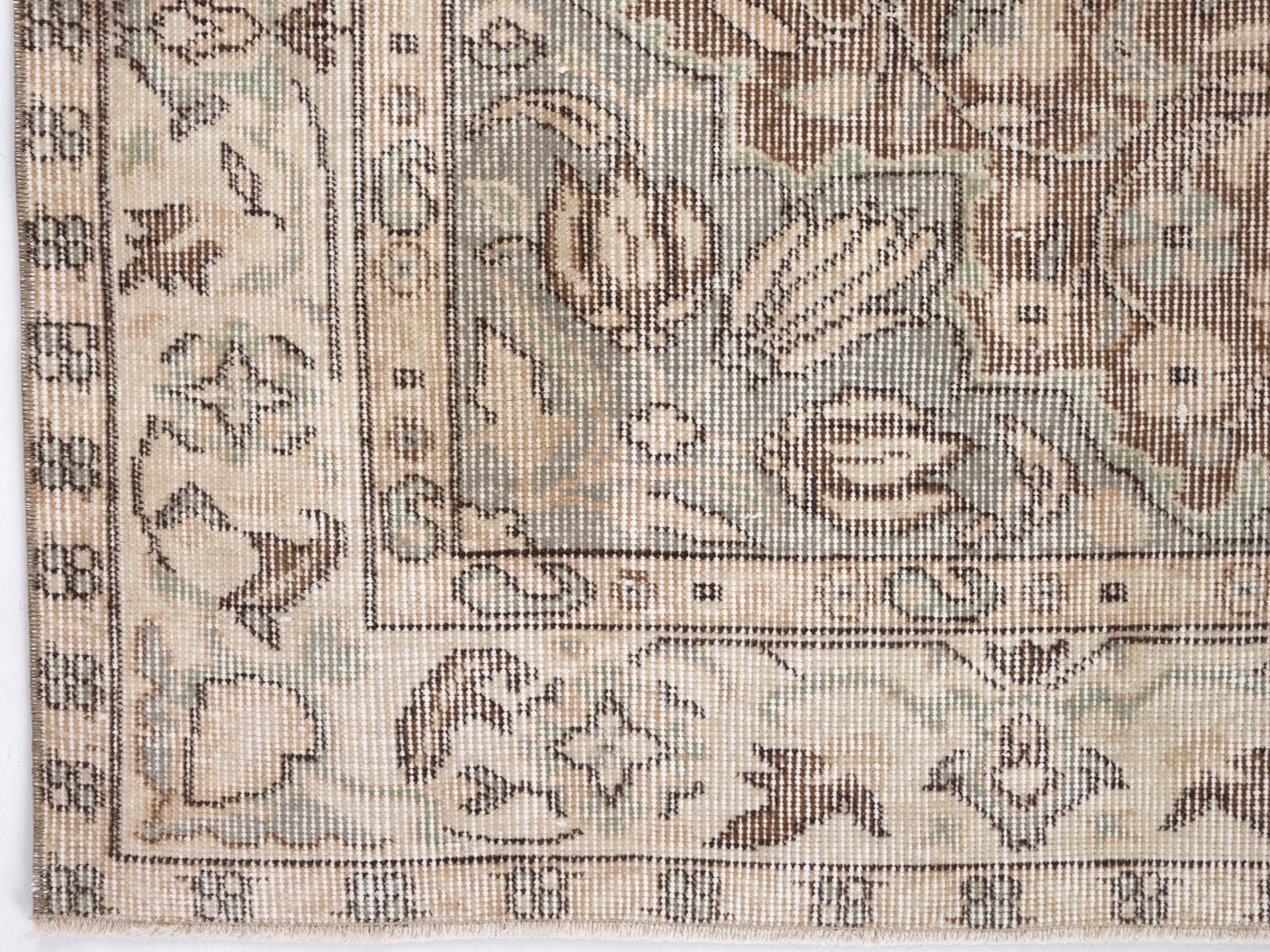 Turkish Rug, Vintage Faded Rug, Oushak Unique Rug, Rug Primitive, Rug Living Room, Handmade Area Muted Rug, Neutral Rug, Rug 5x8, 10414