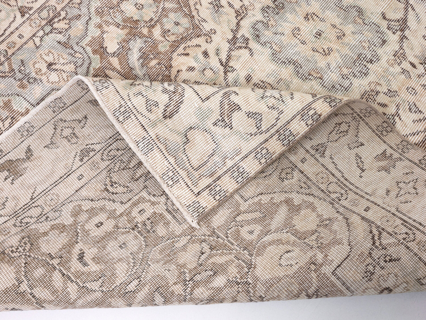Turkish Rug, Vintage Faded Rug, Oushak Unique Rug, Rug Primitive, Rug Living Room, Handmade Area Muted Rug, Neutral Rug, Rug 5x8, 10414