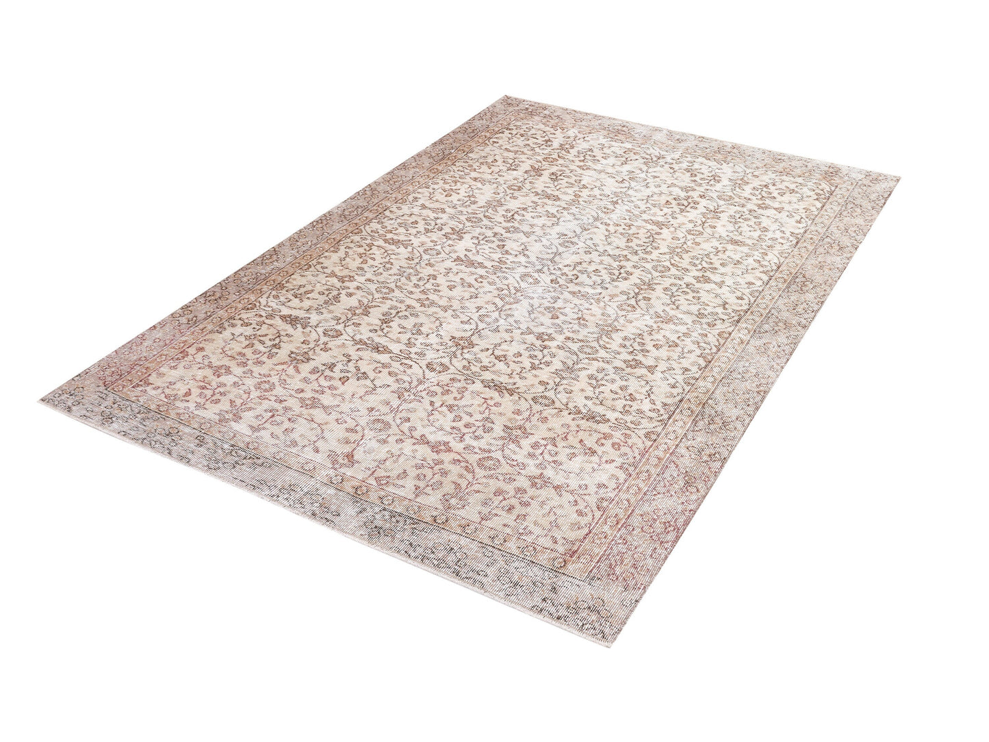 Handmade Rug, Vintage Oushak Unique Rug, Turkish Area Rustic Rug, Neutral Floor Rug, Primitive Rug, Kid Room Rug, Rug 5x7, Turkey Rug, 10418