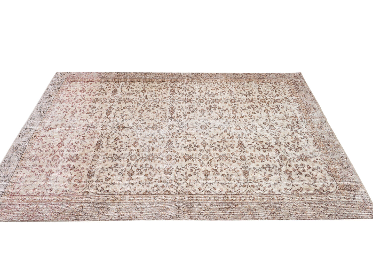 Handmade Rug, Vintage Oushak Unique Rug, Turkish Area Rustic Rug, Neutral Floor Rug, Primitive Rug, Kid Room Rug, Rug 5x7, Turkey Rug, 10418