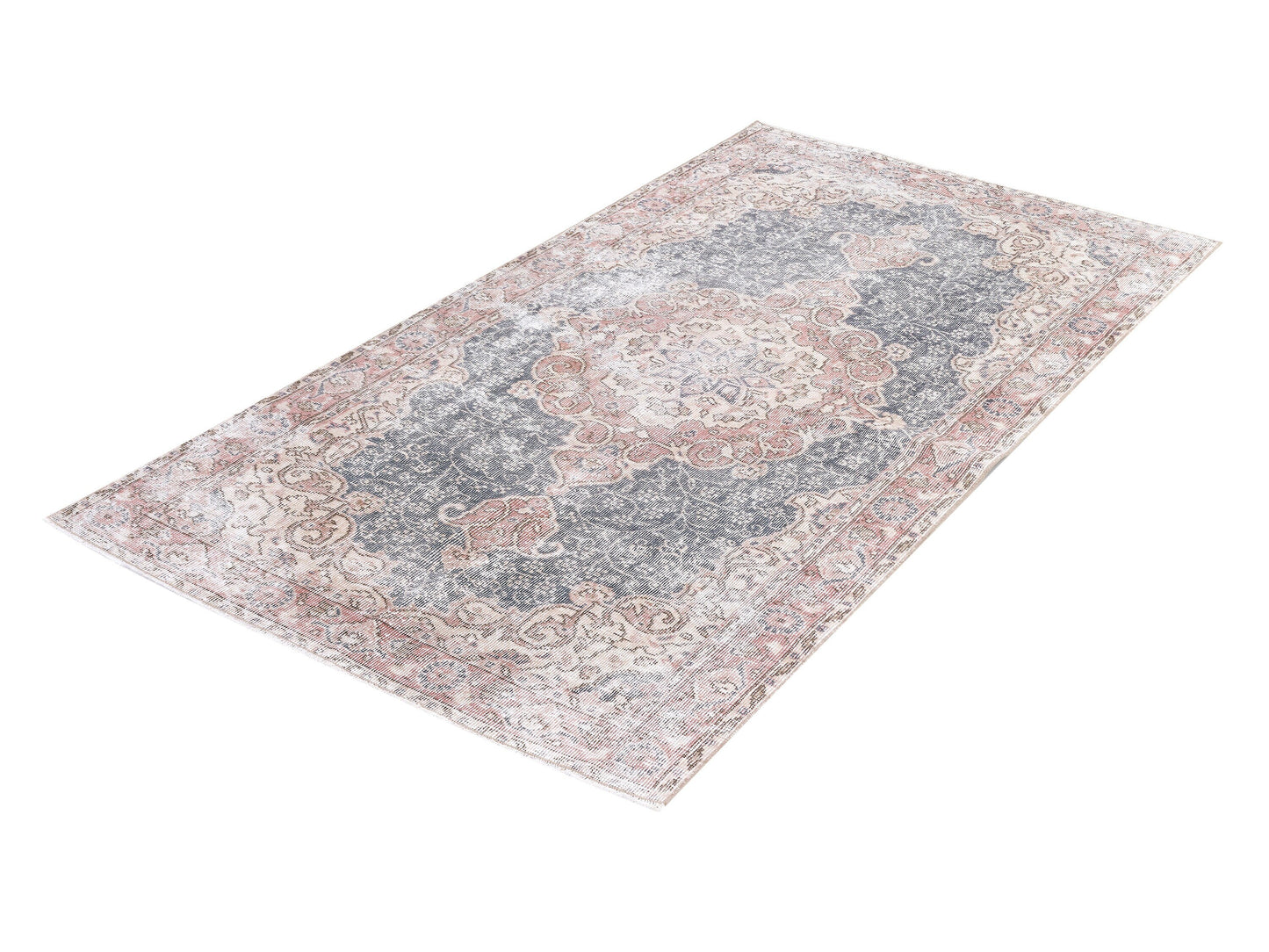 Turkish Rug 4x7, Vintage Handmade Rug, Oushak Unique Muted Rug, Neutral Area Floor Rug,Bedroom Rug, Turkey Rug, Small Rug, Carpet Rug, 10394