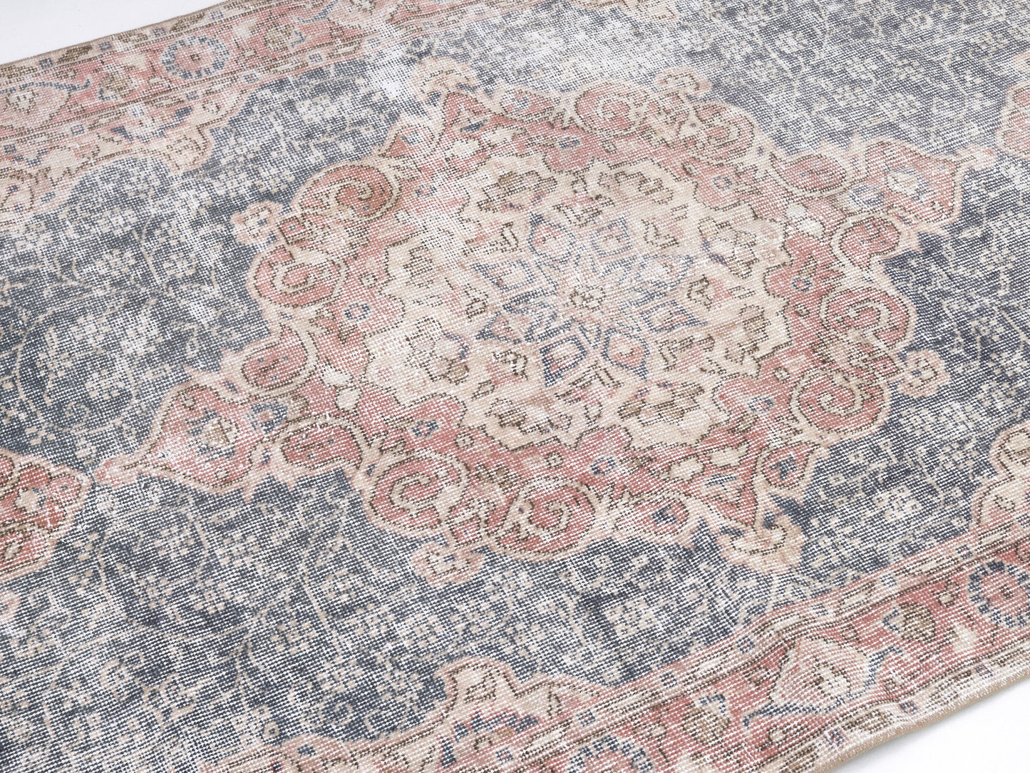 Turkish Rug 4x7, Vintage Handmade Rug, Oushak Unique Muted Rug, Neutral Area Floor Rug,Bedroom Rug, Turkey Rug, Small Rug, Carpet Rug, 10394