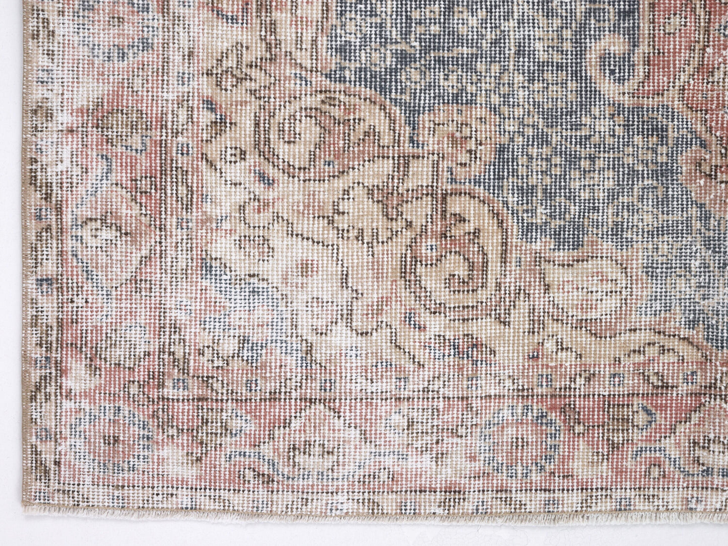 Turkish Rug 4x7, Vintage Handmade Rug, Oushak Unique Muted Rug, Neutral Area Floor Rug,Bedroom Rug, Turkey Rug, Small Rug, Carpet Rug, 10394
