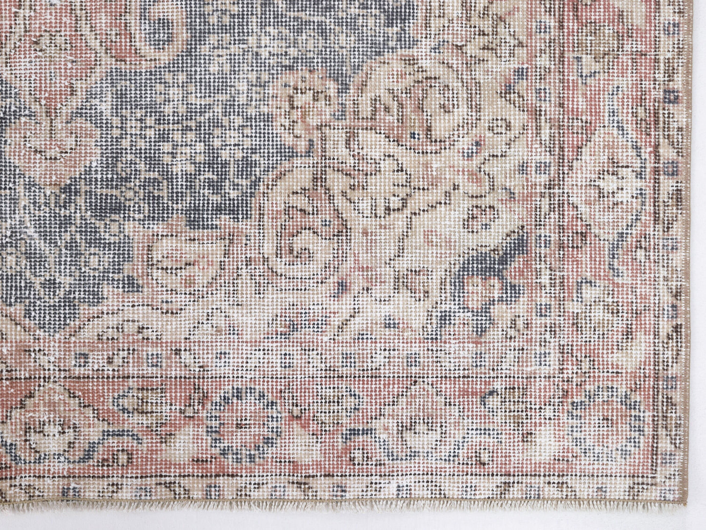 Turkish Rug 4x7, Vintage Handmade Rug, Oushak Unique Muted Rug, Neutral Area Floor Rug,Bedroom Rug, Turkey Rug, Small Rug, Carpet Rug, 10394