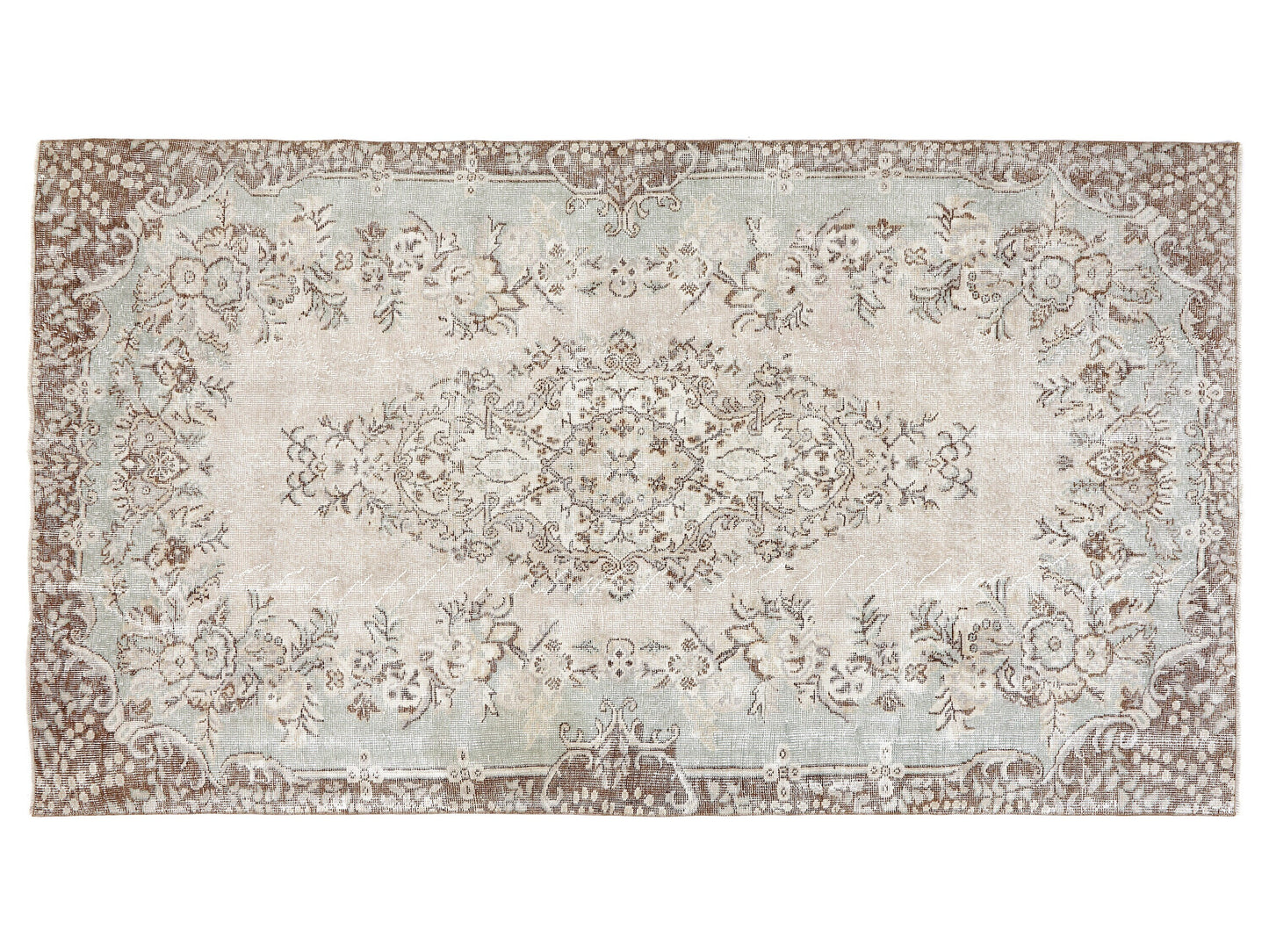 Handmade Rug, Bedroom Rug, Turkish Oushak Faded Rug, Neutral Area Muted Rug, Anatolia Rug, Vintage Unique Rug, Carpet Rug, Rug 5x9, 10397