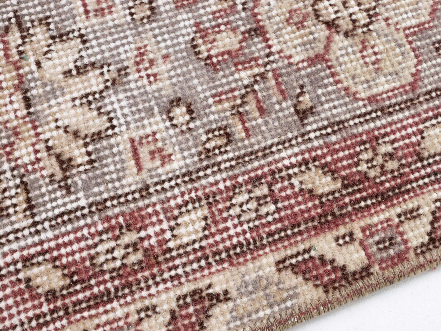 Turkish Bohemian Rug, Oushak Rug 5x9, Vintage Handmade Eclectic Rug, Office Rug, Neutral Area Muted Rug, Turkey Rug, Anatolia Rug, 10404
