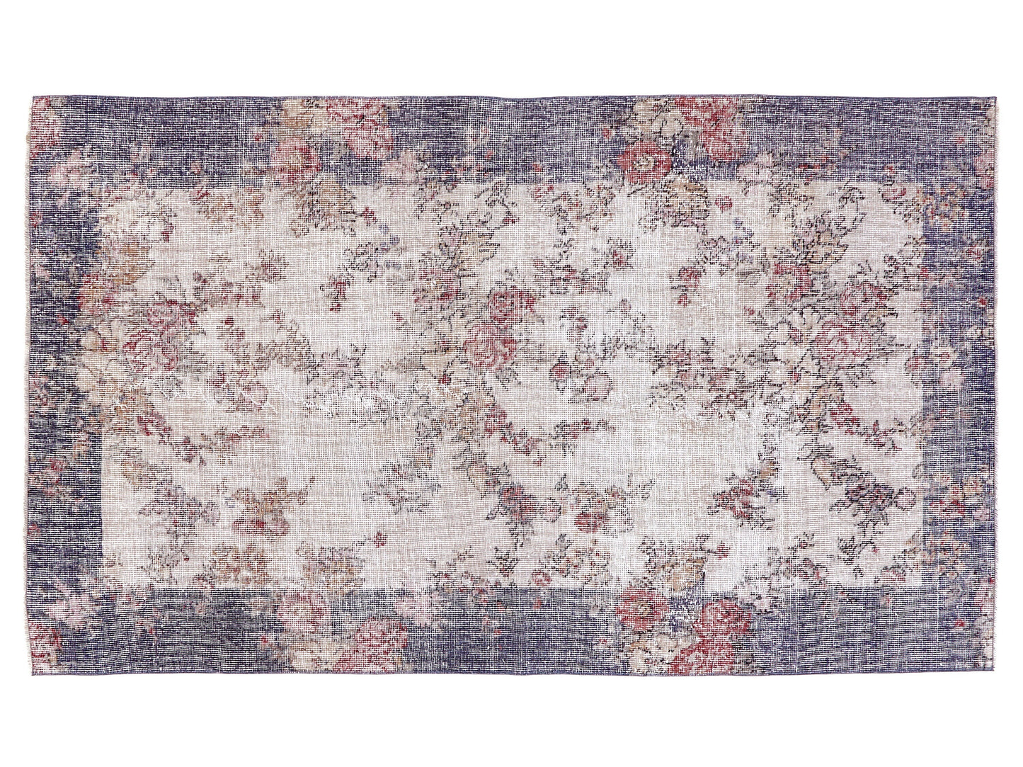 Vintage Rug, Turkish Oushak Rug, Handmade Area Rug, Neutral Faded Rug, Entryway Rug, Carpet Rug, Bohemian Eclectic Rug, Rug 4x6, 10395