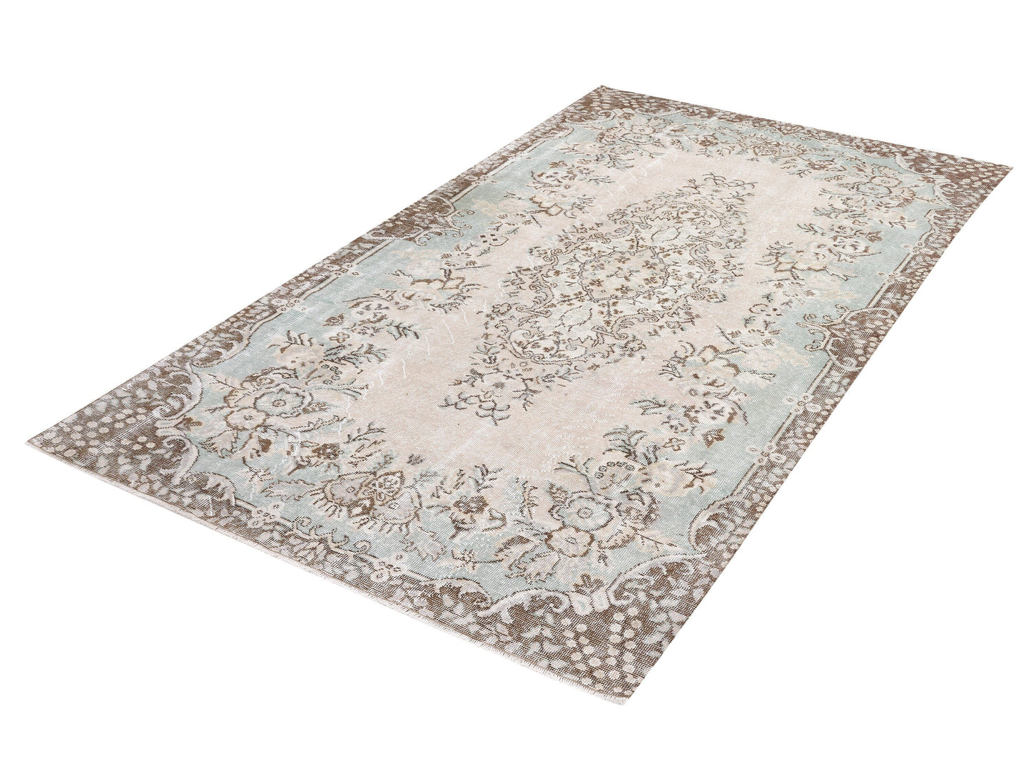 Handmade Rug, Bedroom Rug, Turkish Oushak Faded Rug, Neutral Area Muted Rug, Anatolia Rug, Vintage Unique Rug, Carpet Rug, Rug 5x9, 10397