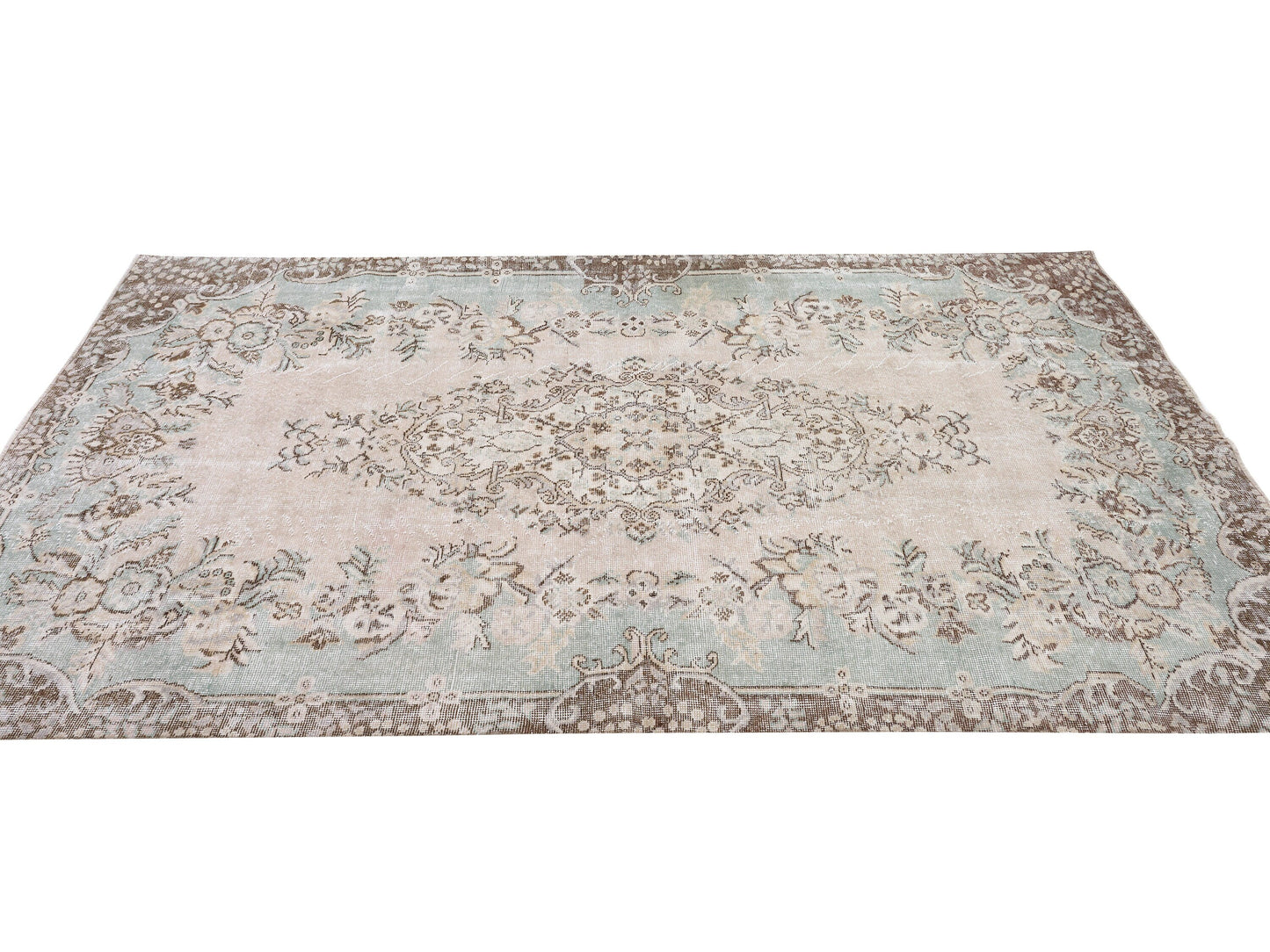 Handmade Rug, Bedroom Rug, Turkish Oushak Faded Rug, Neutral Area Muted Rug, Anatolia Rug, Vintage Unique Rug, Carpet Rug, Rug 5x9, 10397