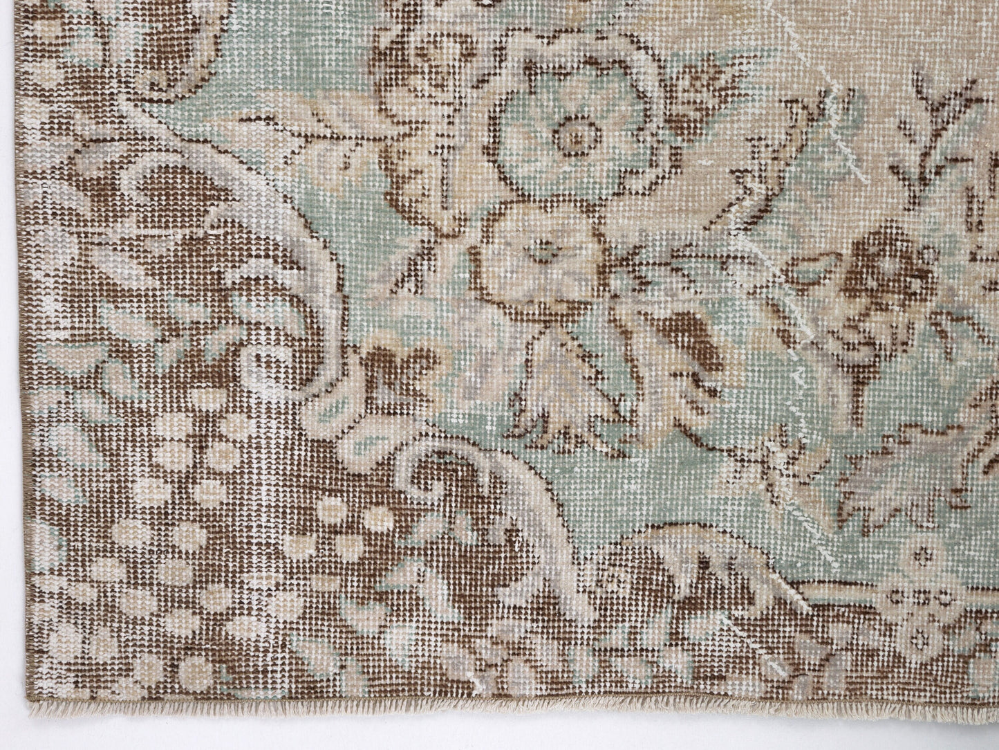 Handmade Rug, Bedroom Rug, Turkish Oushak Faded Rug, Neutral Area Muted Rug, Anatolia Rug, Vintage Unique Rug, Carpet Rug, Rug 5x9, 10397
