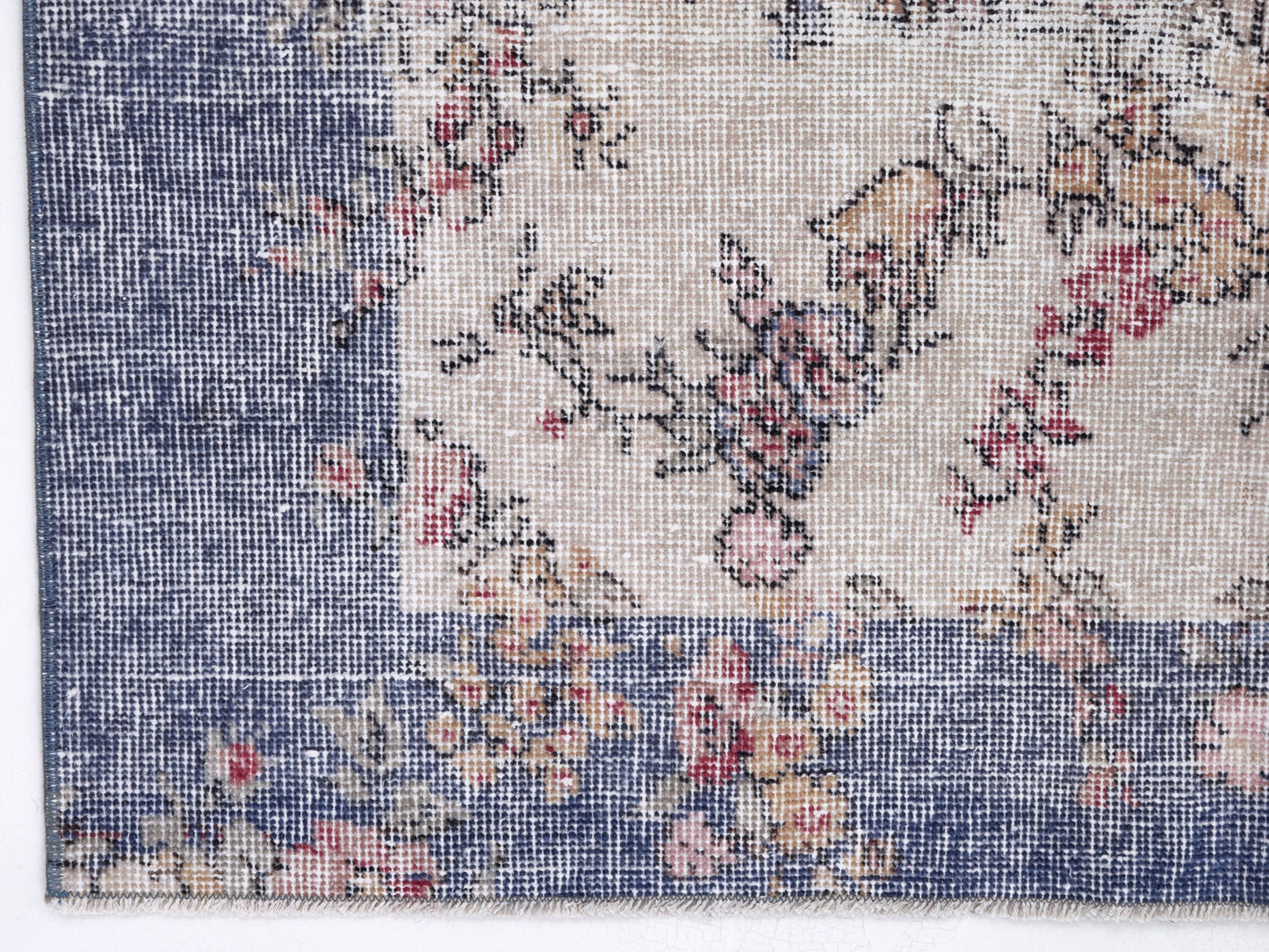 Vintage Rug, Turkish Oushak Rug, Handmade Area Rug, Neutral Faded Rug, Entryway Rug, Carpet Rug, Bohemian Eclectic Rug, Rug 4x6, 10395