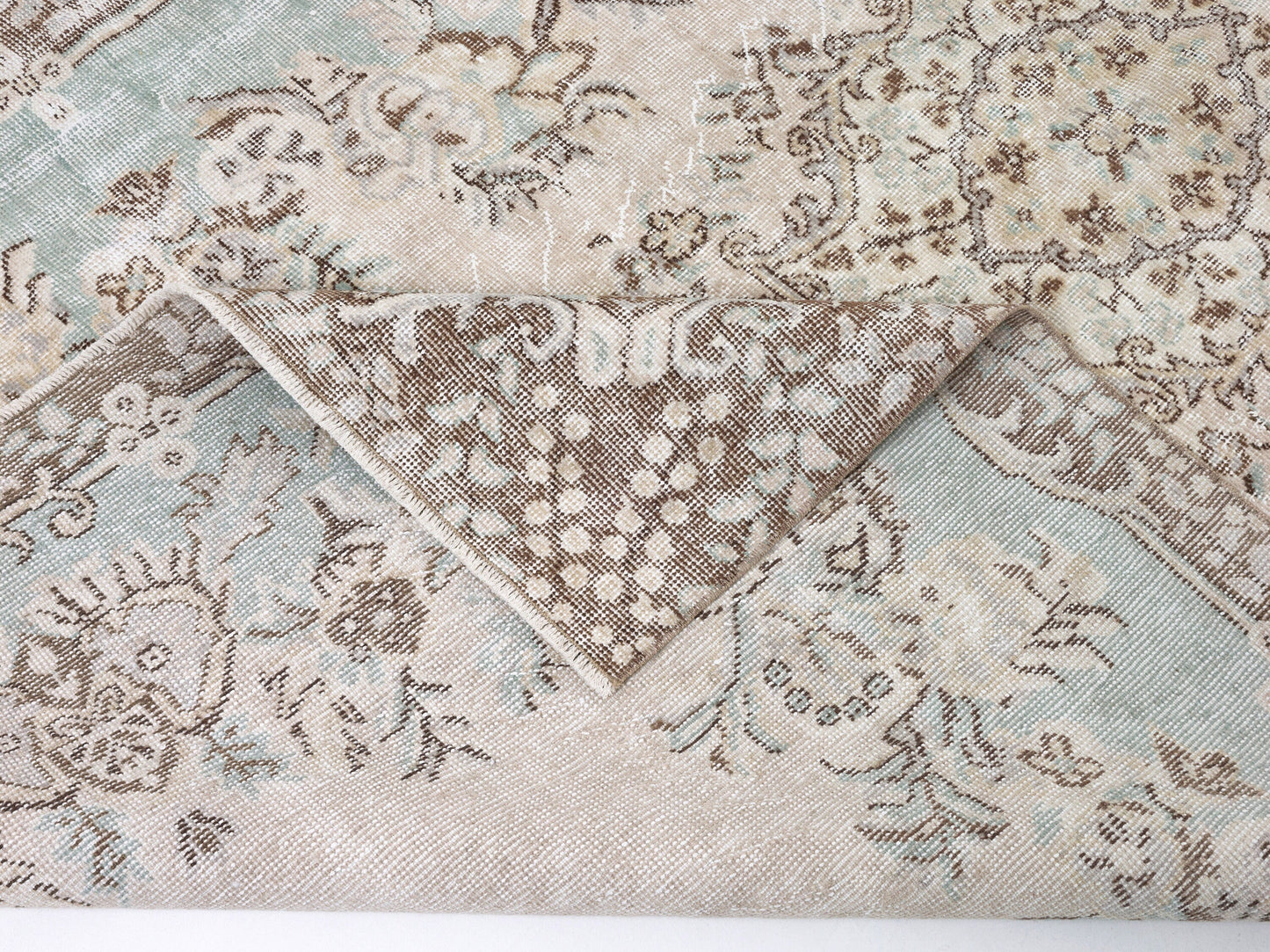 Handmade Rug, Bedroom Rug, Turkish Oushak Faded Rug, Neutral Area Muted Rug, Anatolia Rug, Vintage Unique Rug, Carpet Rug, Rug 5x9, 10397