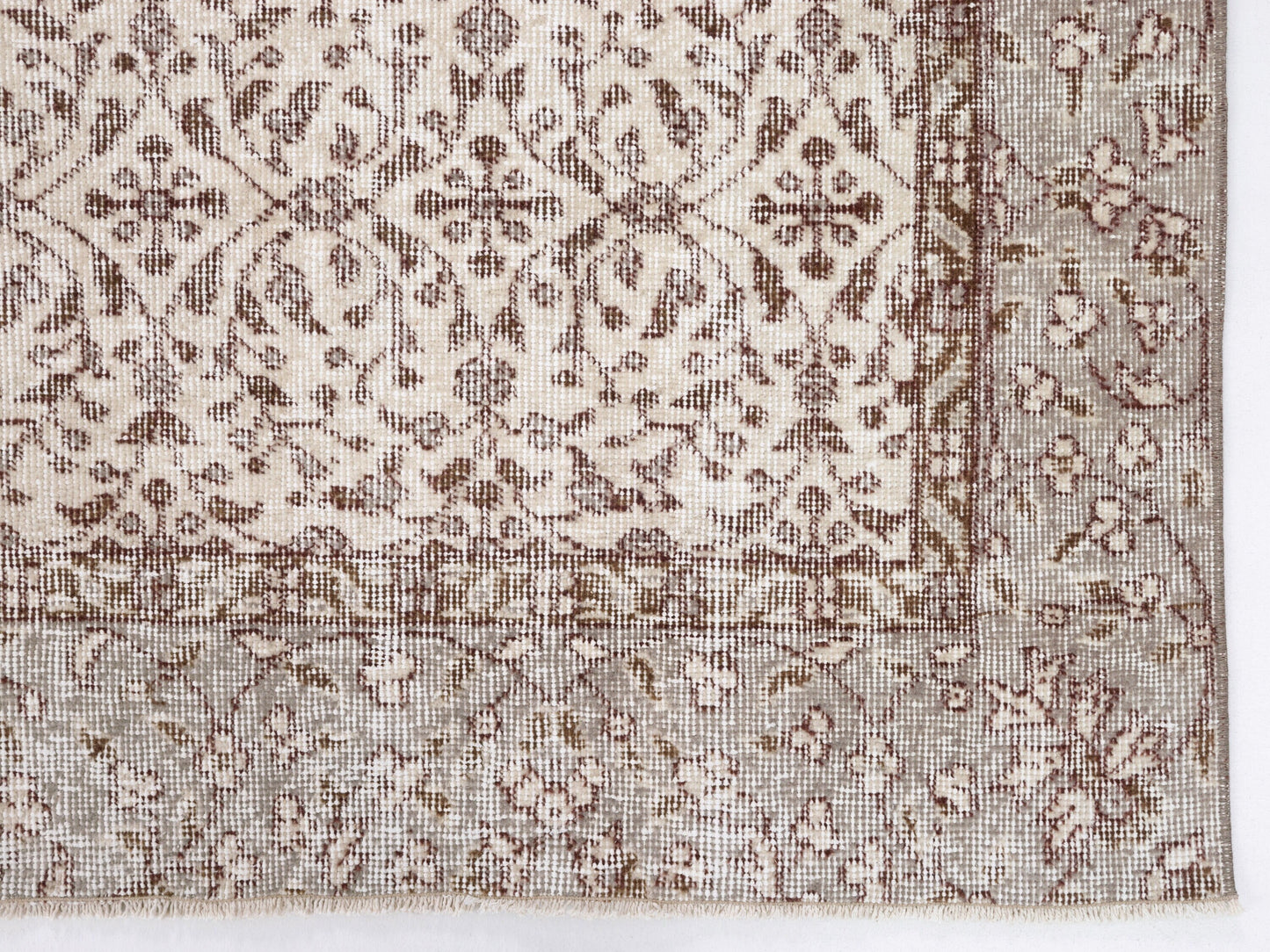 Vintage Rug, Handmade Rug 6x9, Turkish Oushak Muted Rug, Bedroom Rug, Primitive Rustic Rug, Carpet Rug, Neutral Area Rug, Turkey Rug, 10415