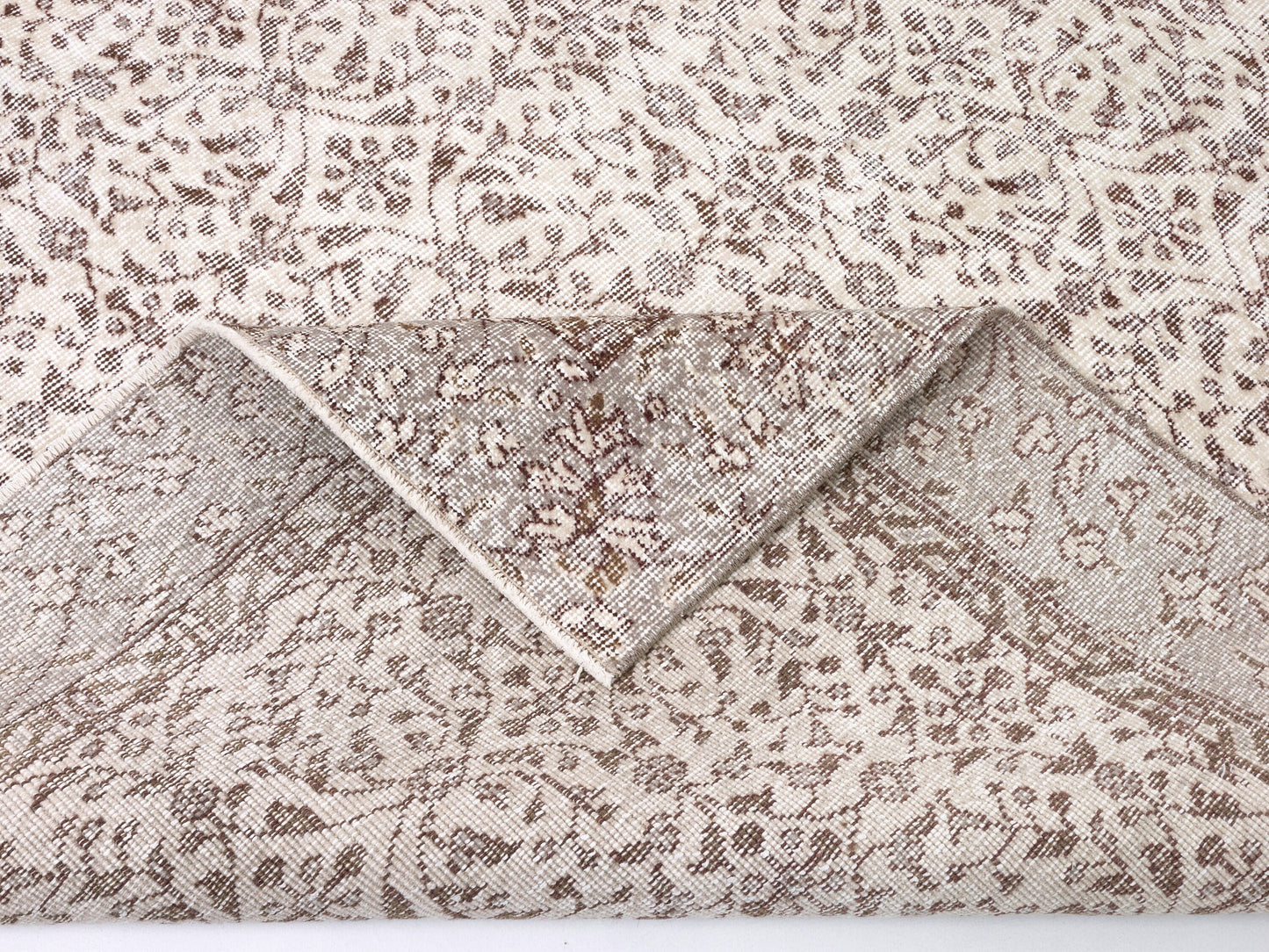 Vintage Rug, Handmade Rug 6x9, Turkish Oushak Muted Rug, Bedroom Rug, Primitive Rustic Rug, Carpet Rug, Neutral Area Rug, Turkey Rug, 10415