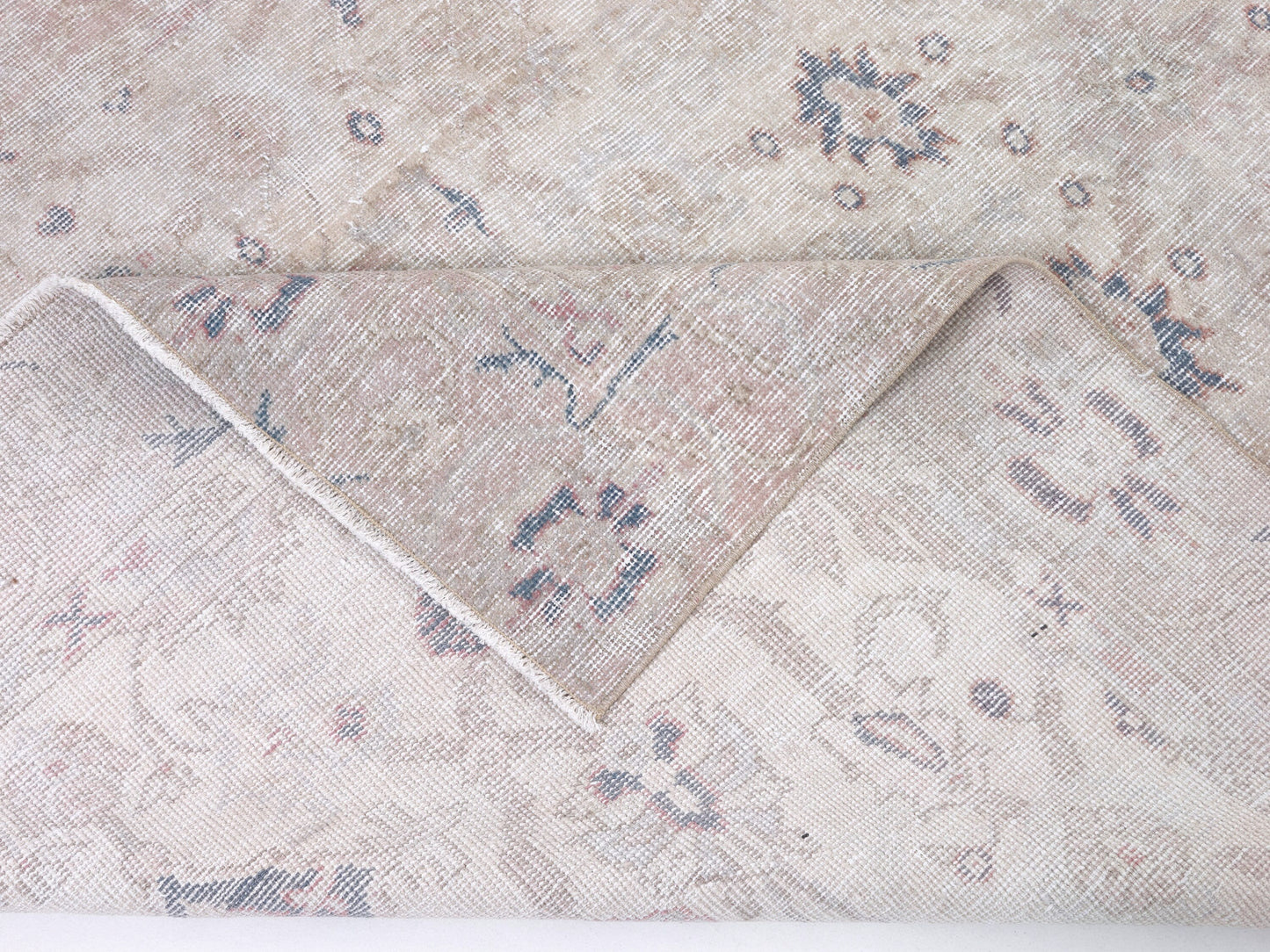 Handmade Rug, Vintage Oushak Rug, Scandinavian Rug, Turkish Faded Old Rug, Neutral Area Rug, Turkey Rug, Living Room Rug, Rug 4x8, 10429