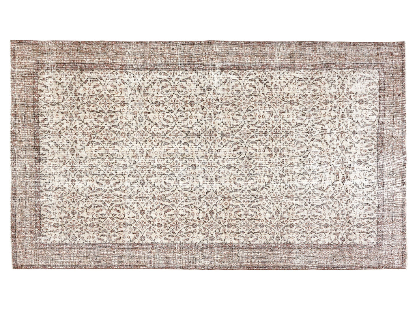 Turkish Oushak Rug, Vintage Handmade Unique Rug, Scandinavian Rug, Living Room Rug, Neutral Area Faded Rug, Rug 5x9, Carpet Rug, 10463