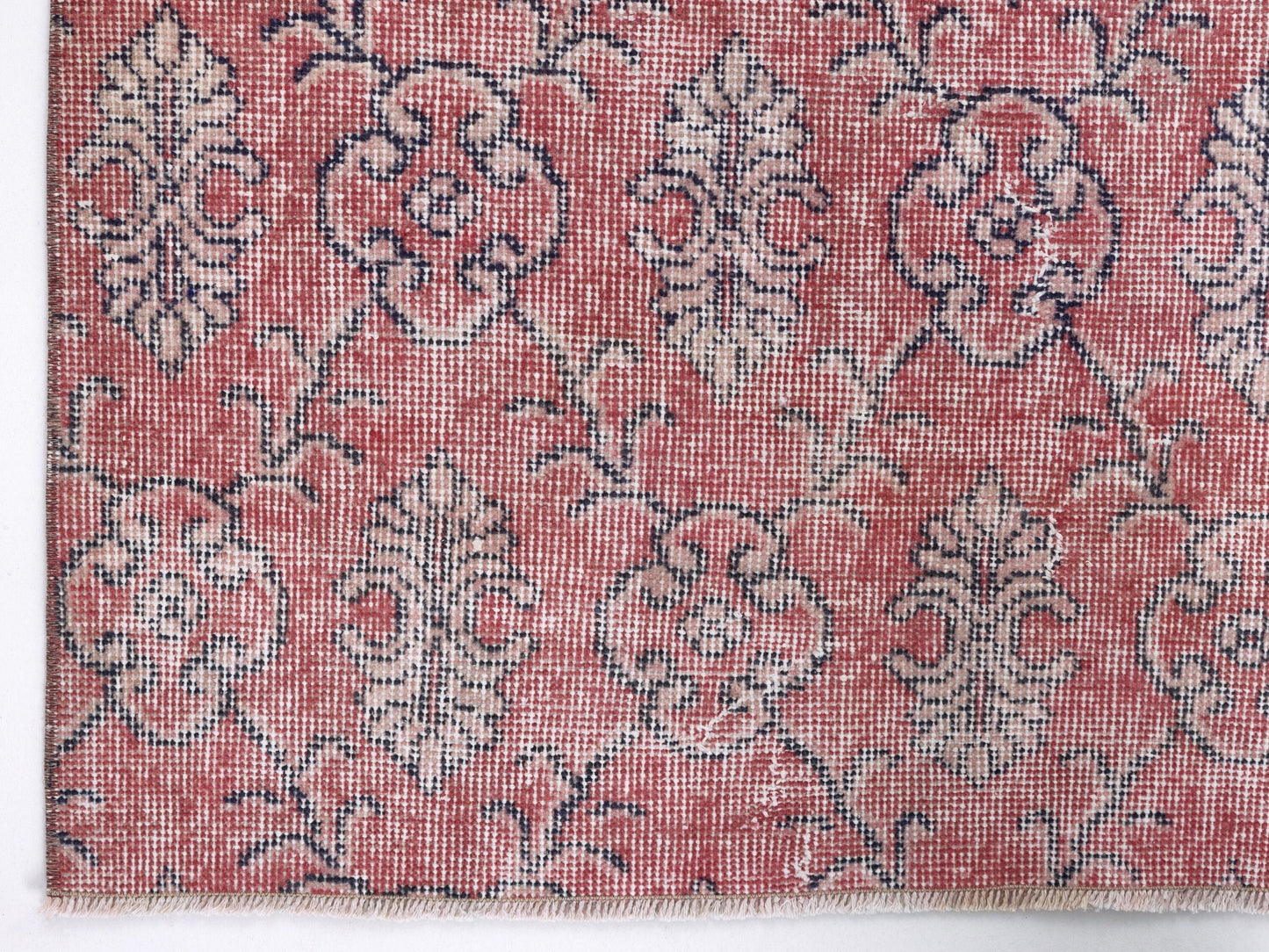 Turkish Bohemian Rug, Vıntage Oushak Faded Rug, Bedroom Rug, Handmade Area Eclectic Rug, Turkey Rug, Rug 5x9, anatolia muted rug, 10474