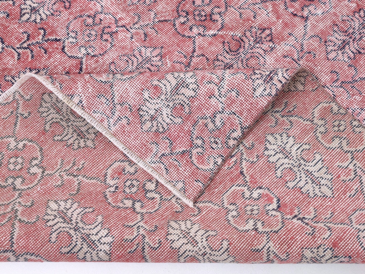 Turkish Bohemian Rug, Vıntage Oushak Faded Rug, Bedroom Rug, Handmade Area Eclectic Rug, Turkey Rug, Rug 5x9, anatolia muted rug, 10474