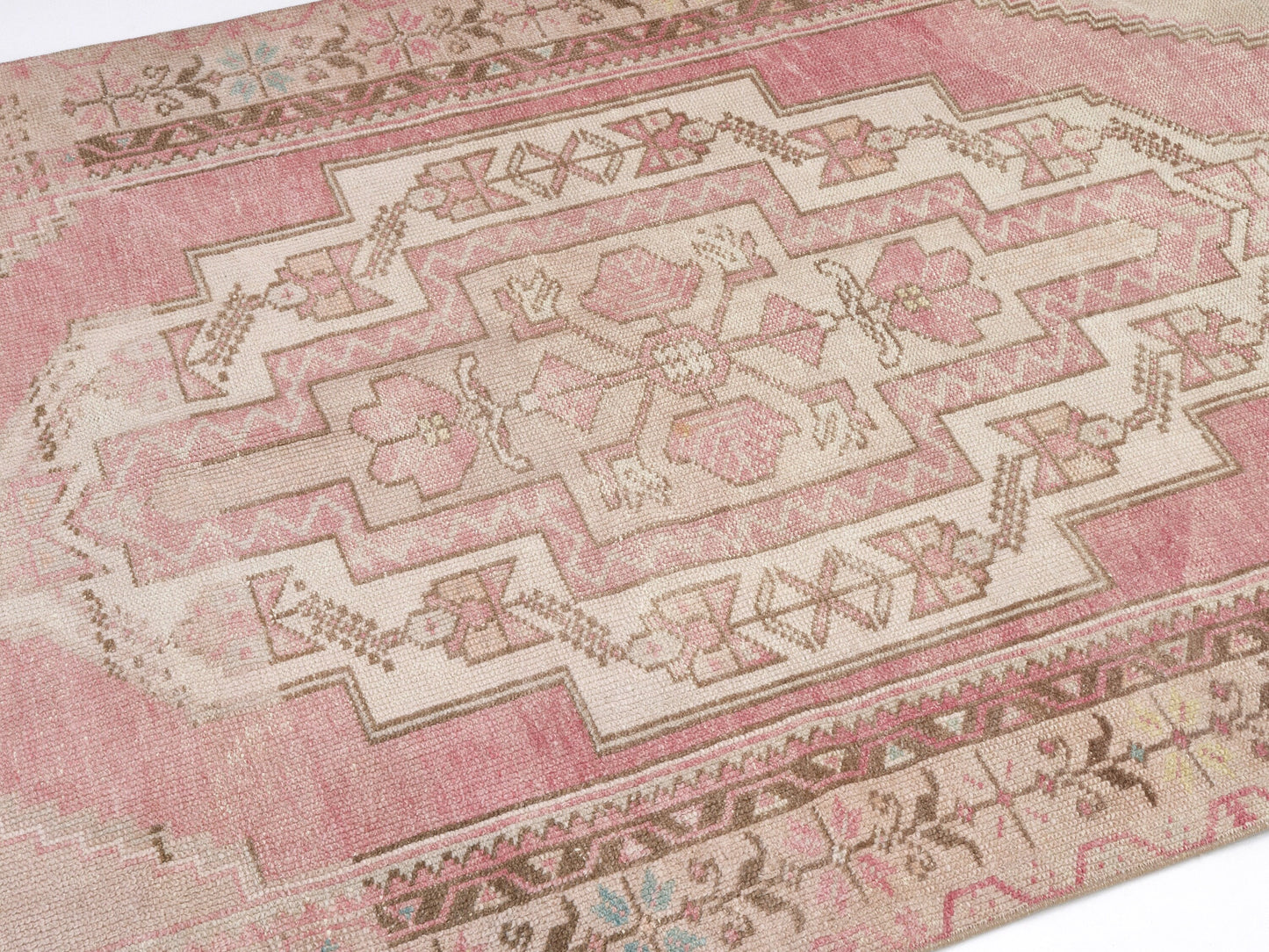 Vintage Rug, Oushak Rug, Turkish Muted Rug, Handmade Area Antique Rug, Turkey Rug, Entryway Rug, Rug 4x9, Anatolia Unique Rug, 10479