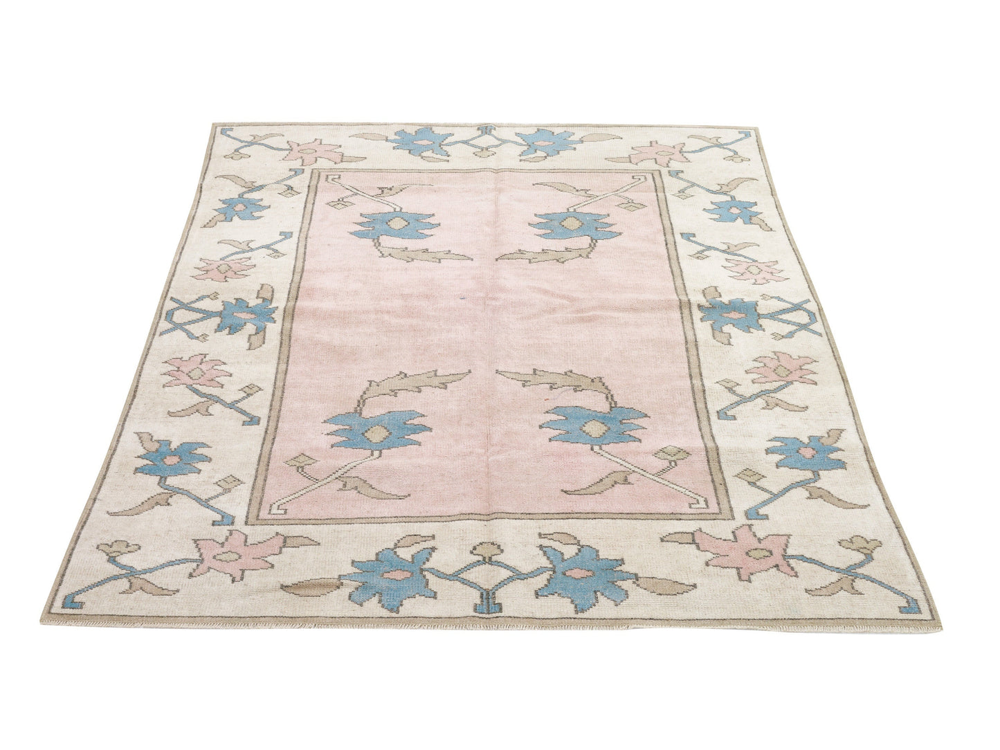 Rug 5x7, Turkish Rug, Oushak Rug, Handmade Rug, Vintage Rug, Area Rug, Living Room Rug, Carpet Rug, Turkey Rug, Vintage Carpet, 9053