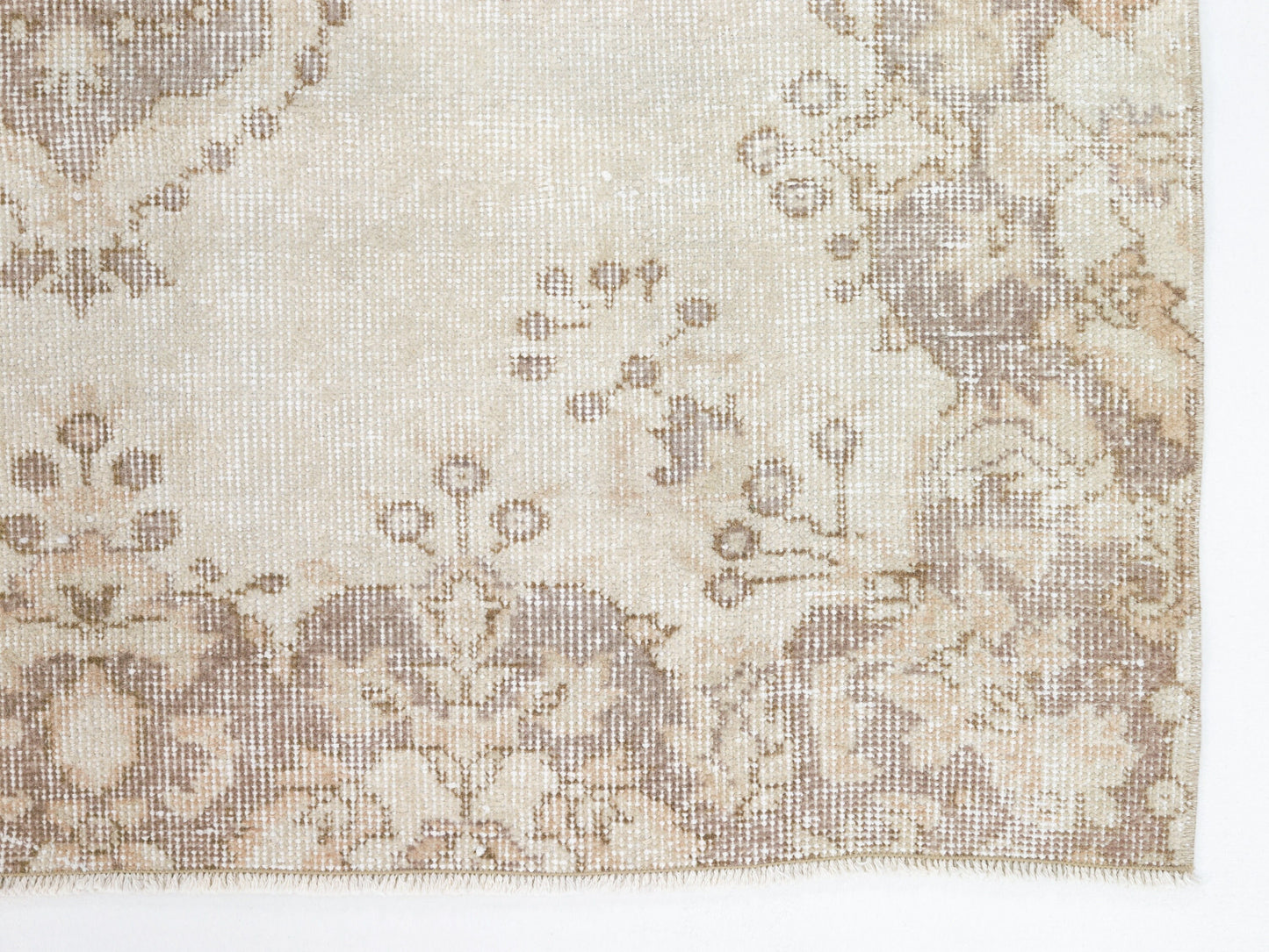 Vintage Rug, Rug 4x6, Turkish Handmade Rug, Area Antique Rug, Neutral Faded Rug, Carpet Rug, Scandinavian Rug, Wool Rug, Turkey Rug, 10548