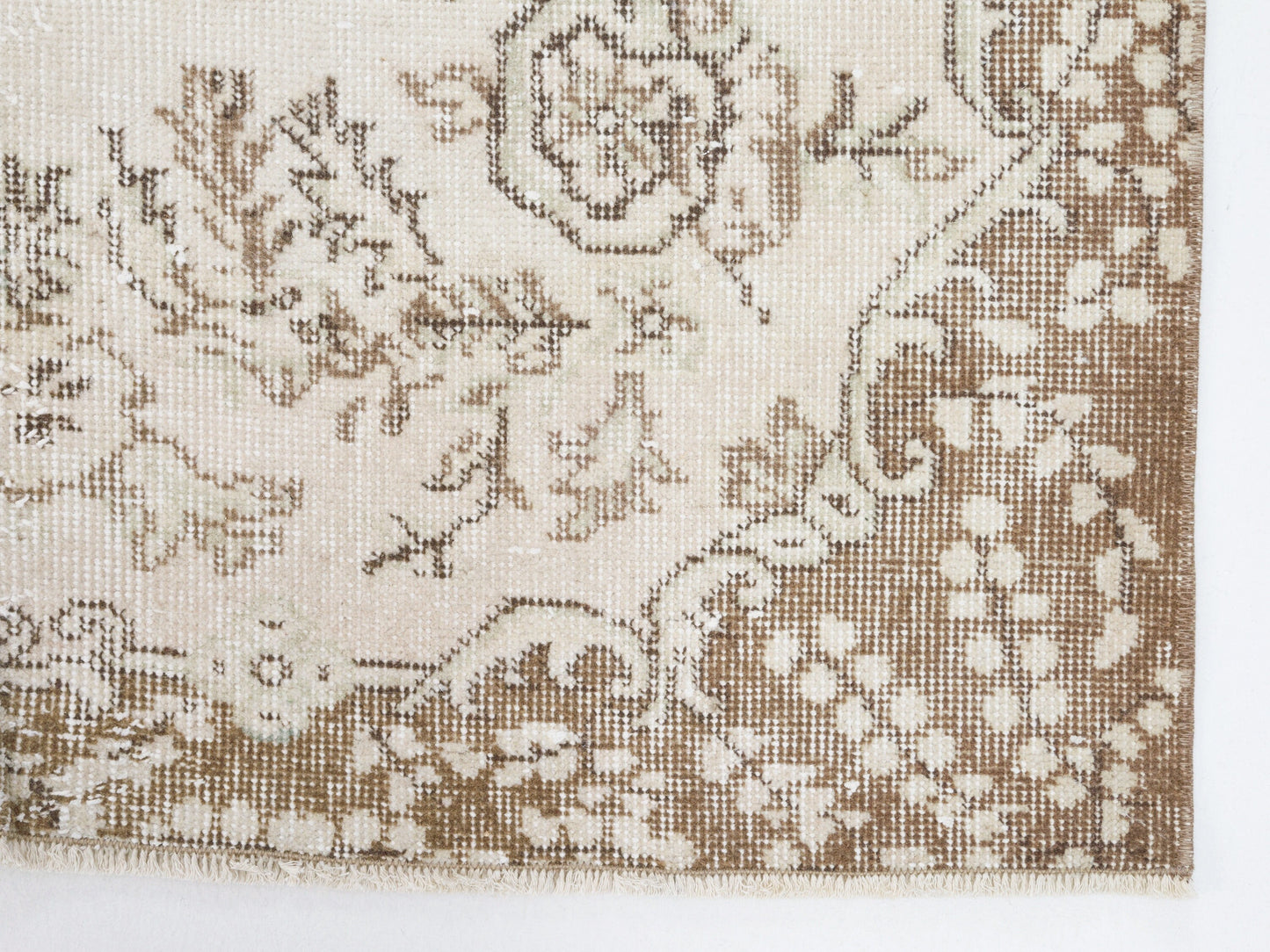 Neutral Rug, Handmade Rug, Turkish Oushak Faded Rug, Kid Room Rug, Vintage Unique Old Rug, Area Muted Rug, Carpet Rug, Rug 4x7, 10552