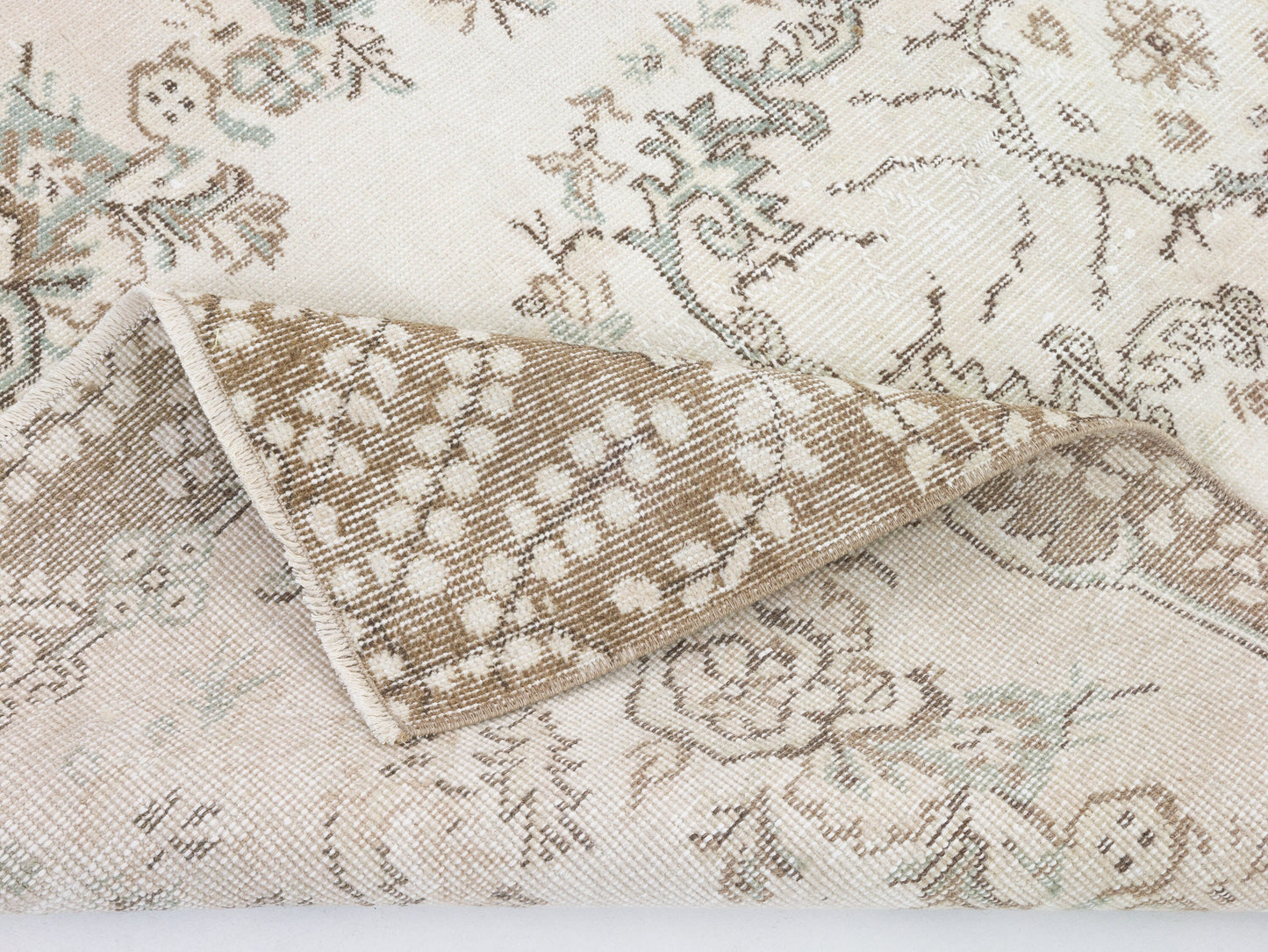 Neutral Rug, Handmade Rug, Turkish Oushak Faded Rug, Kid Room Rug, Vintage Unique Old Rug, Area Muted Rug, Carpet Rug, Rug 4x7, 10552
