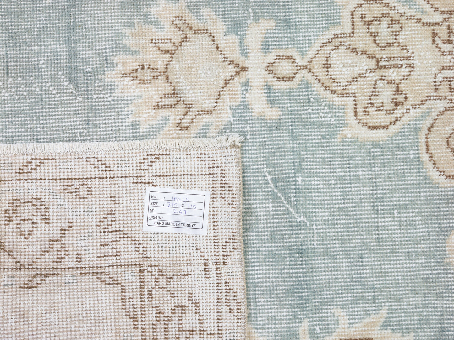 Bedroom Rug, Handmade Vintage Rug, Turkish Rug 4x7, Oushak Muted Rug, Area Rug, Neutral Faded Rug, Scandinavian Rug, Carpet Rug, 10549