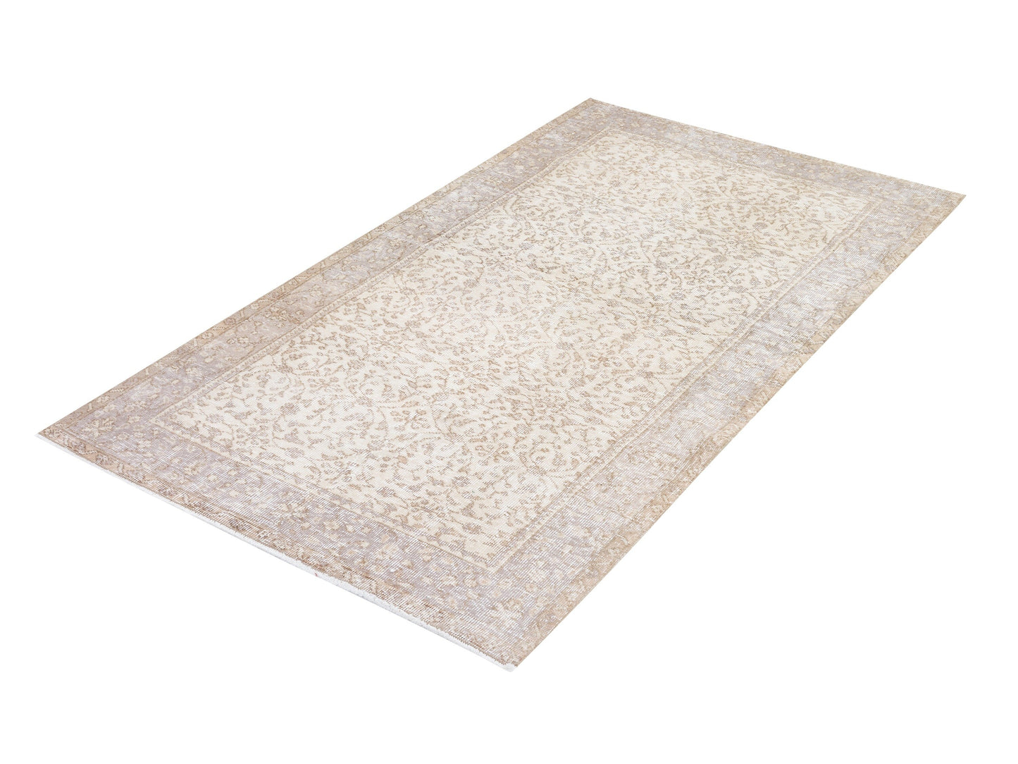 Neutral Rug, Entryway Rug, Scandinavian Rug, Turkish Handmade Oushak Rug, Vintage Area Floor Rug, Turkey Rug, Oushak Carpet, Rug 4x6, 10553
