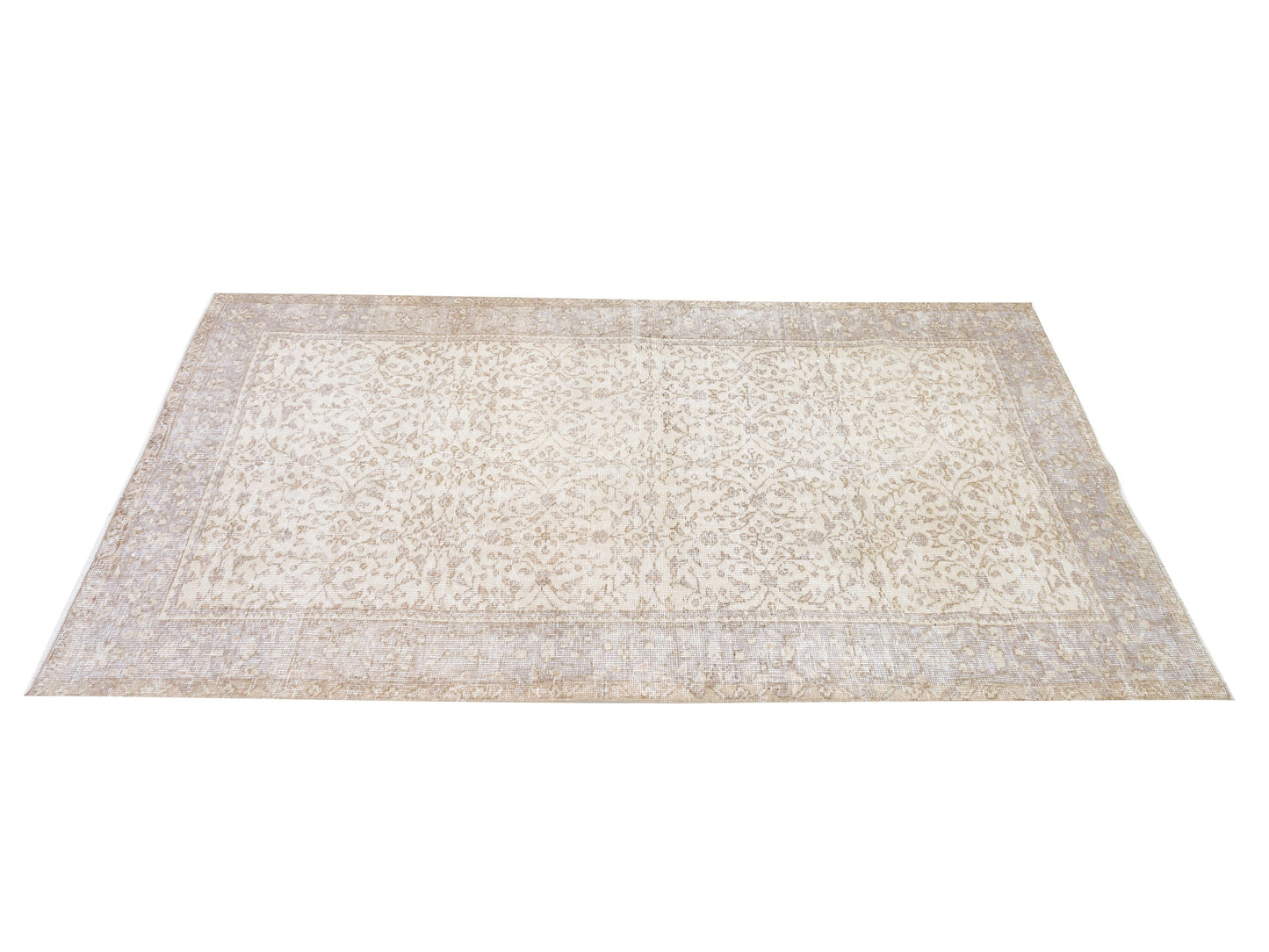 Neutral Rug, Entryway Rug, Scandinavian Rug, Turkish Handmade Oushak Rug, Vintage Area Floor Rug, Turkey Rug, Oushak Carpet, Rug 4x6, 10553