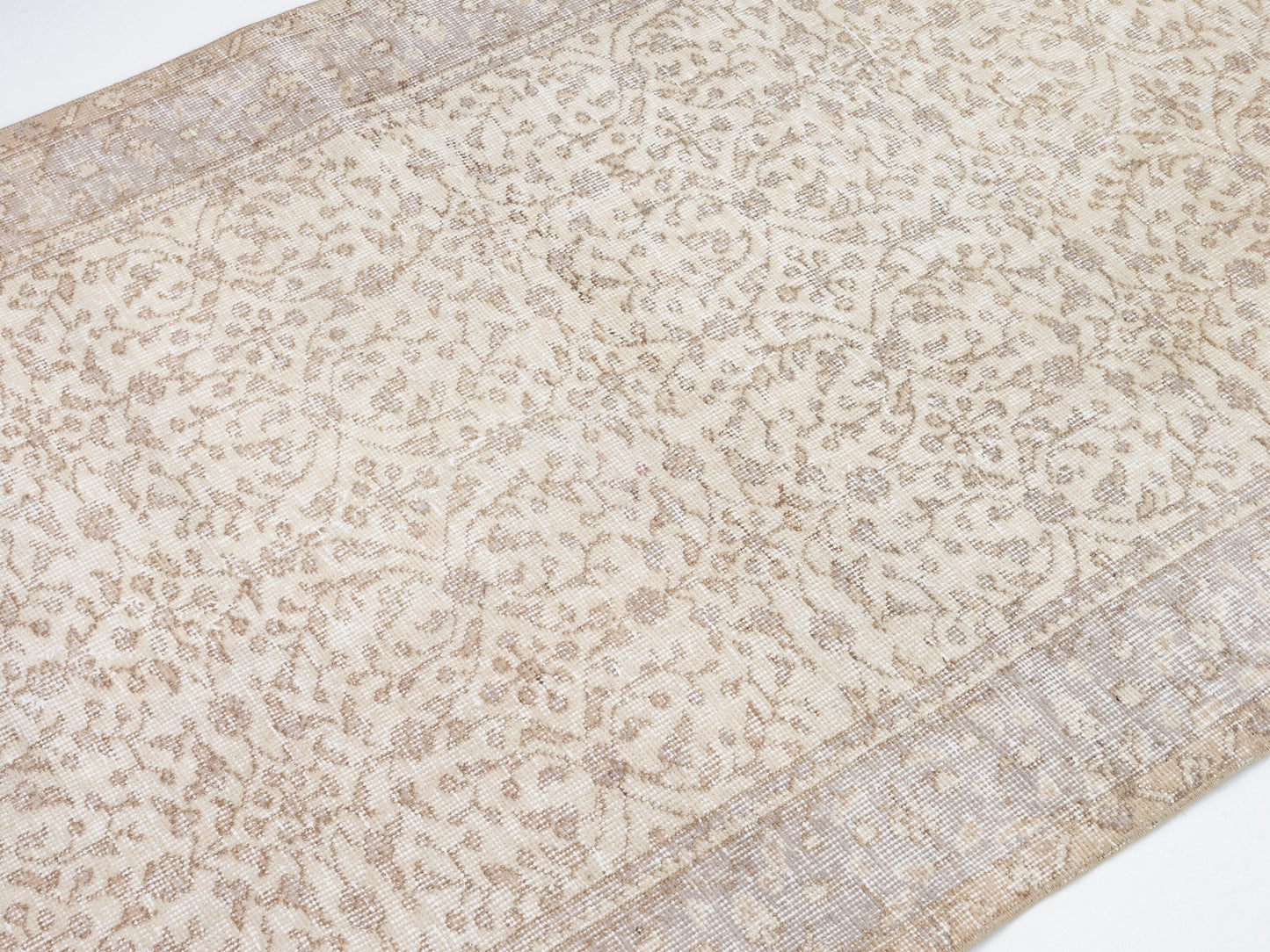 Neutral Rug, Entryway Rug, Scandinavian Rug, Turkish Handmade Oushak Rug, Vintage Area Floor Rug, Turkey Rug, Oushak Carpet, Rug 4x6, 10553