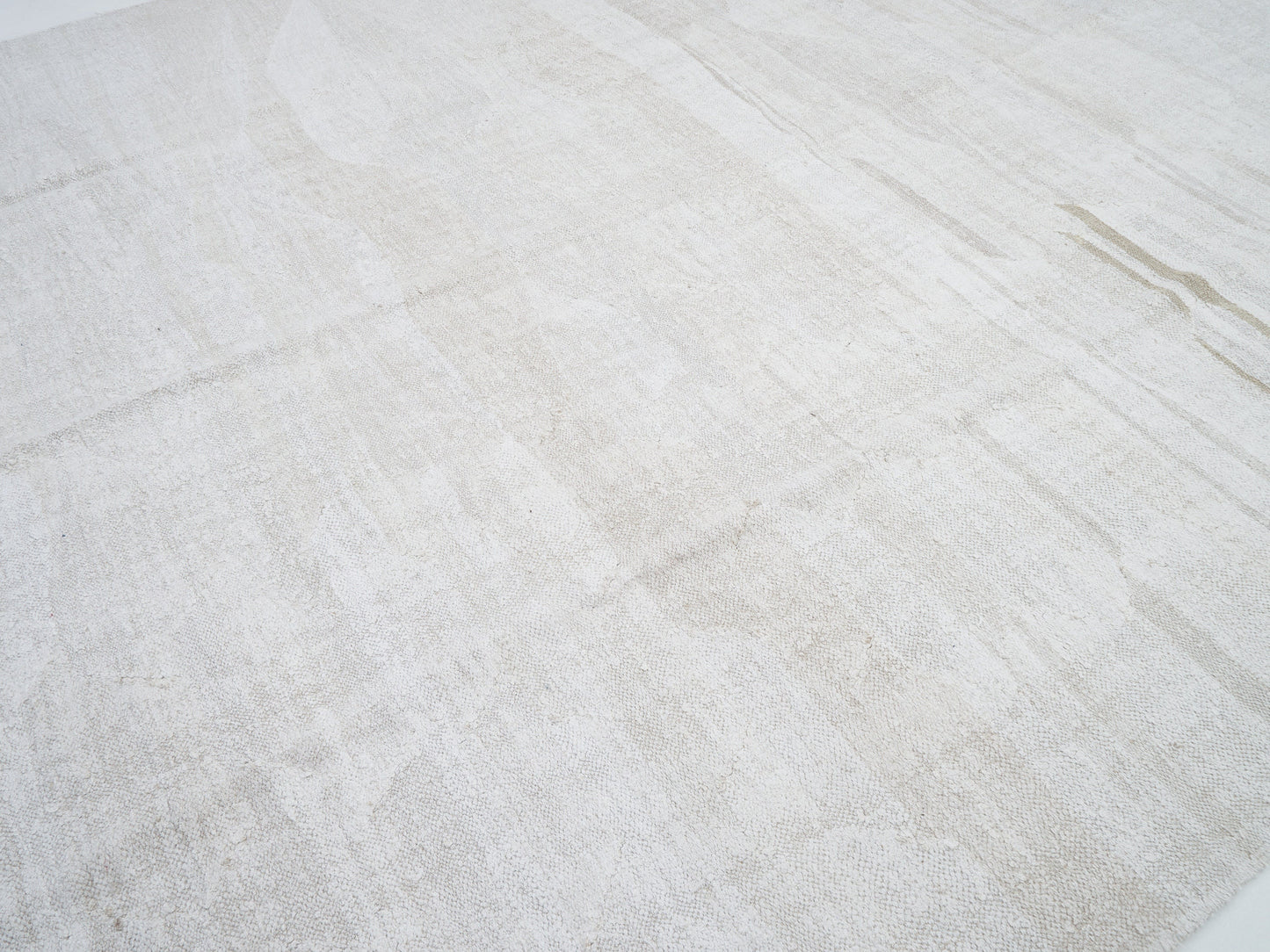 White Kilim Rug, Turkish Kilim, Vintage Scandinavian Kilim Rug, Hemp Kilim Rug, Large Rug, Oversize Kilim Rug, Kilim Rug 10x12,12169