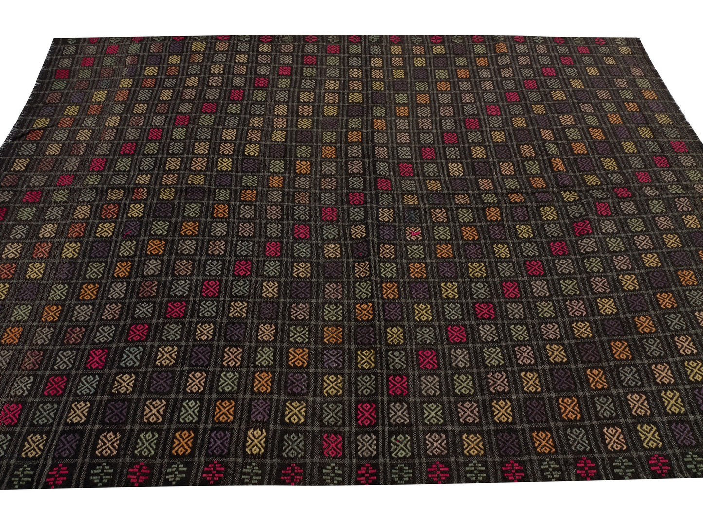 Unique Vintage Kilim, Kilim Rug 7x9, Turkish Kilim, Kilim Rug, Entryway Rug, Bohemian Eclectic Kilim Rug, Turkish Kilim Rug, 10523
