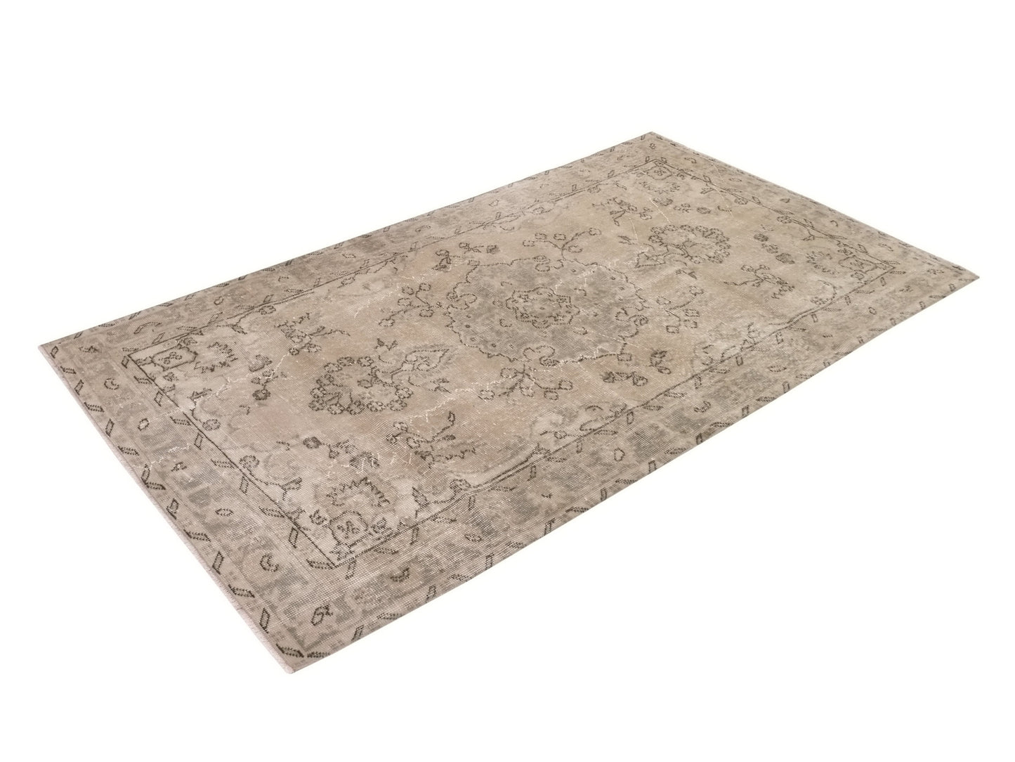4x7 Beige Small Vintage Rug, Area Anatolian Rug , Turkey Rug, Handmade Oushak Rug , Neutral Rug , Small Carpet Rug , 9596