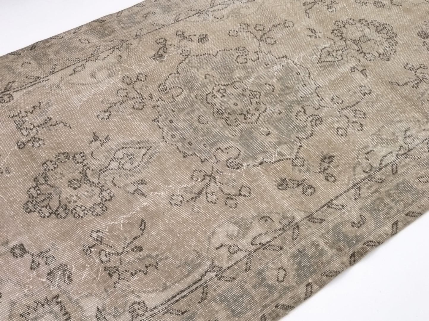 4x7 Beige Small Vintage Rug, Area Anatolian Rug , Turkey Rug, Handmade Oushak Rug , Neutral Rug , Small Carpet Rug , 9596