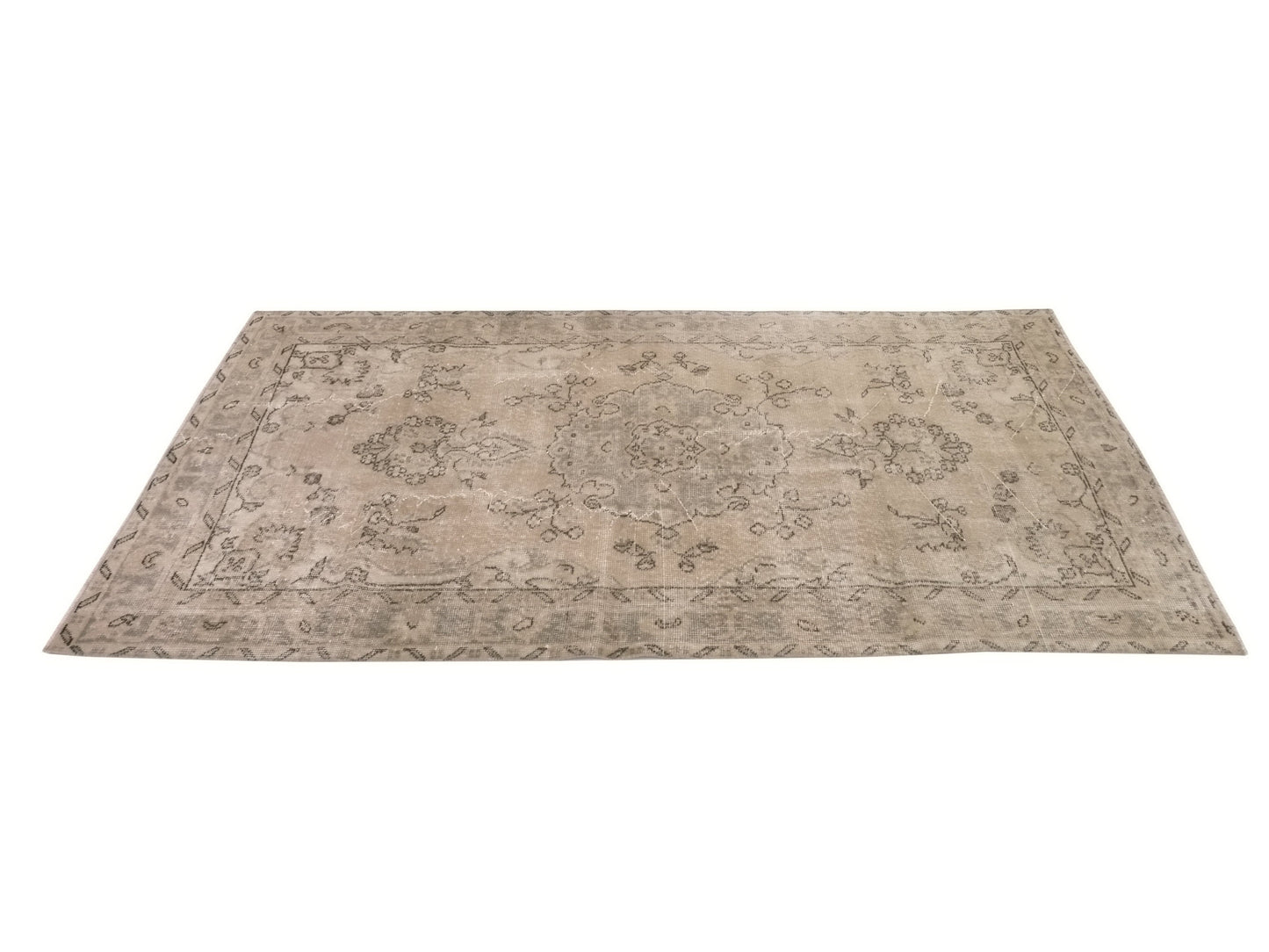 4x7 Beige Small Vintage Rug, Area Anatolian Rug , Turkey Rug, Handmade Oushak Rug , Neutral Rug , Small Carpet Rug , 9596