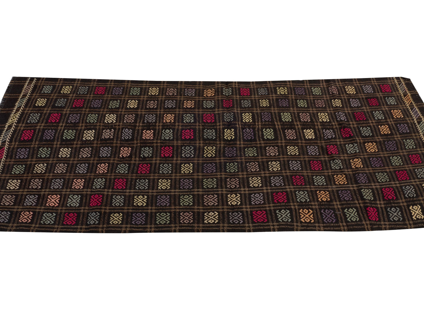 Turkish Kilim Runner Rug, Narrow Kilim Runner Rug, Vintage Runner Kilim rug , Kilim Rug Runner 3x8, Anatolia Rug Kilim, Kitchen Rug, 10525
