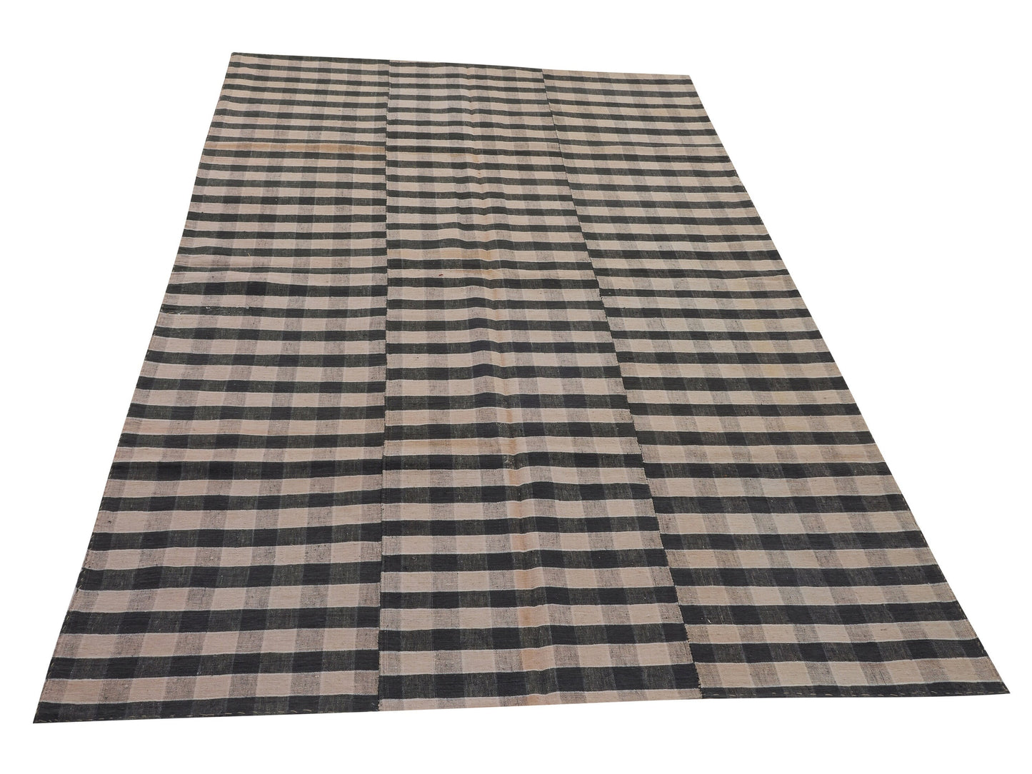 Turkish Kilim Rug, Vintage Kilim, Turkish Kilim, Plaid Kilim Rug, Entryway Rug, Rug Kilim, Handmade Anatolia Rug, Kilim Rug 6x9, 11117