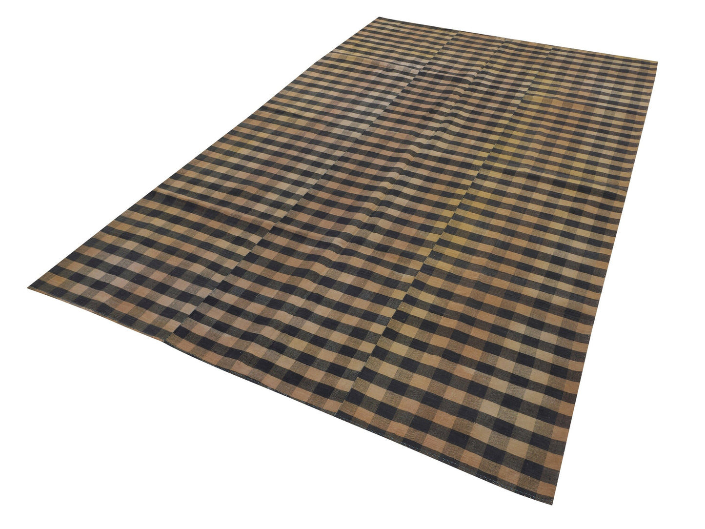 Turkish Kilim Rug, Vintage Kilim, Turkish Kilim, Handmade Plaid Kilim Rug, Entryway Rug, Rug Kilim, Kilim Rug 6x10, Flat Weave Rug, 11121