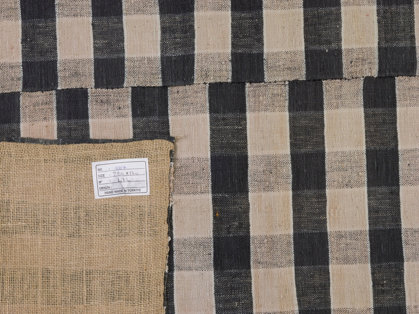 Turkish Kilim Rug, Vintage Kilim, Turkish Kilim, Plaid Kilim Rug, Entryway Rug, Rug Kilim, Handmade Anatolia Rug, Kilim Rug 6x9, 11117