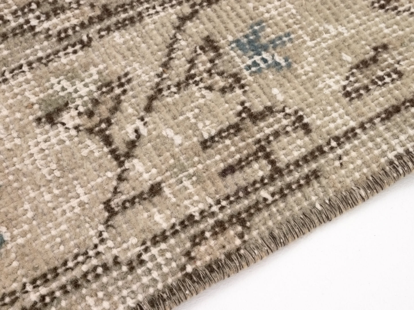 3x6 Area Rug, Anatolia Oushak Rug ,Turkish Vintage Rug, Handmade Rug, Neutral Rug ,Muted Rug ,Wool Rug, Faded Rug, 9605
