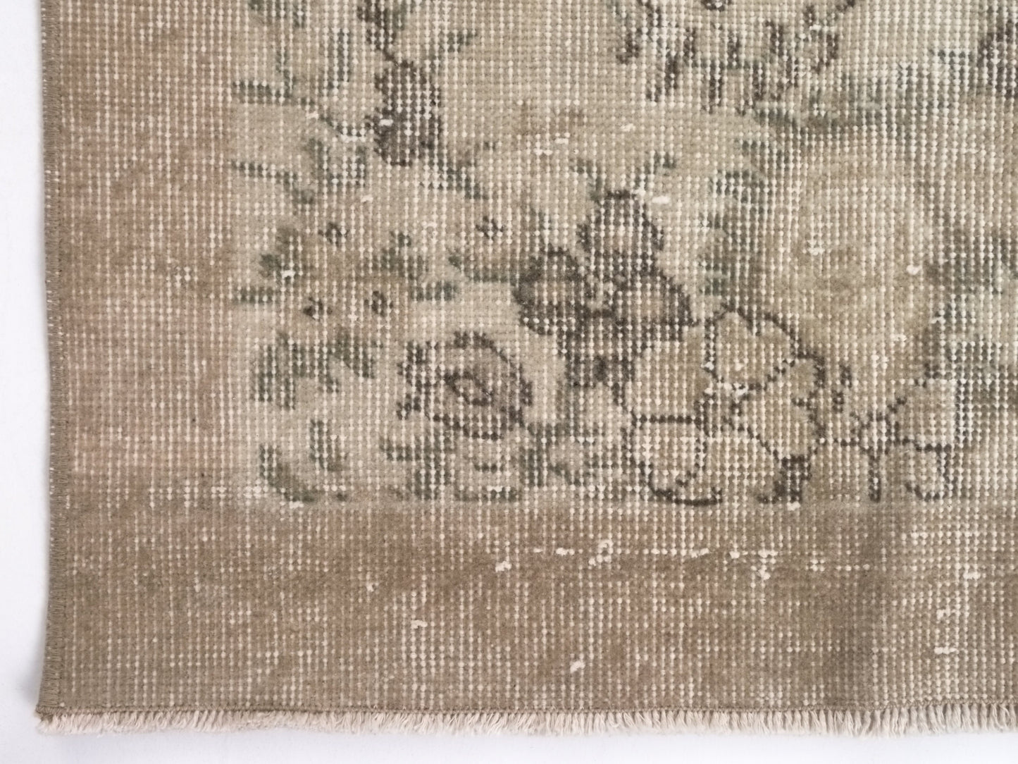 Wool Turkish Rug, Small Area Rug, Vintage Oushak Rug, 4x7 Rug, Handmade Rug, Vintage Small Rug, Bedroom rug, Office rug, Floral rug, 9631