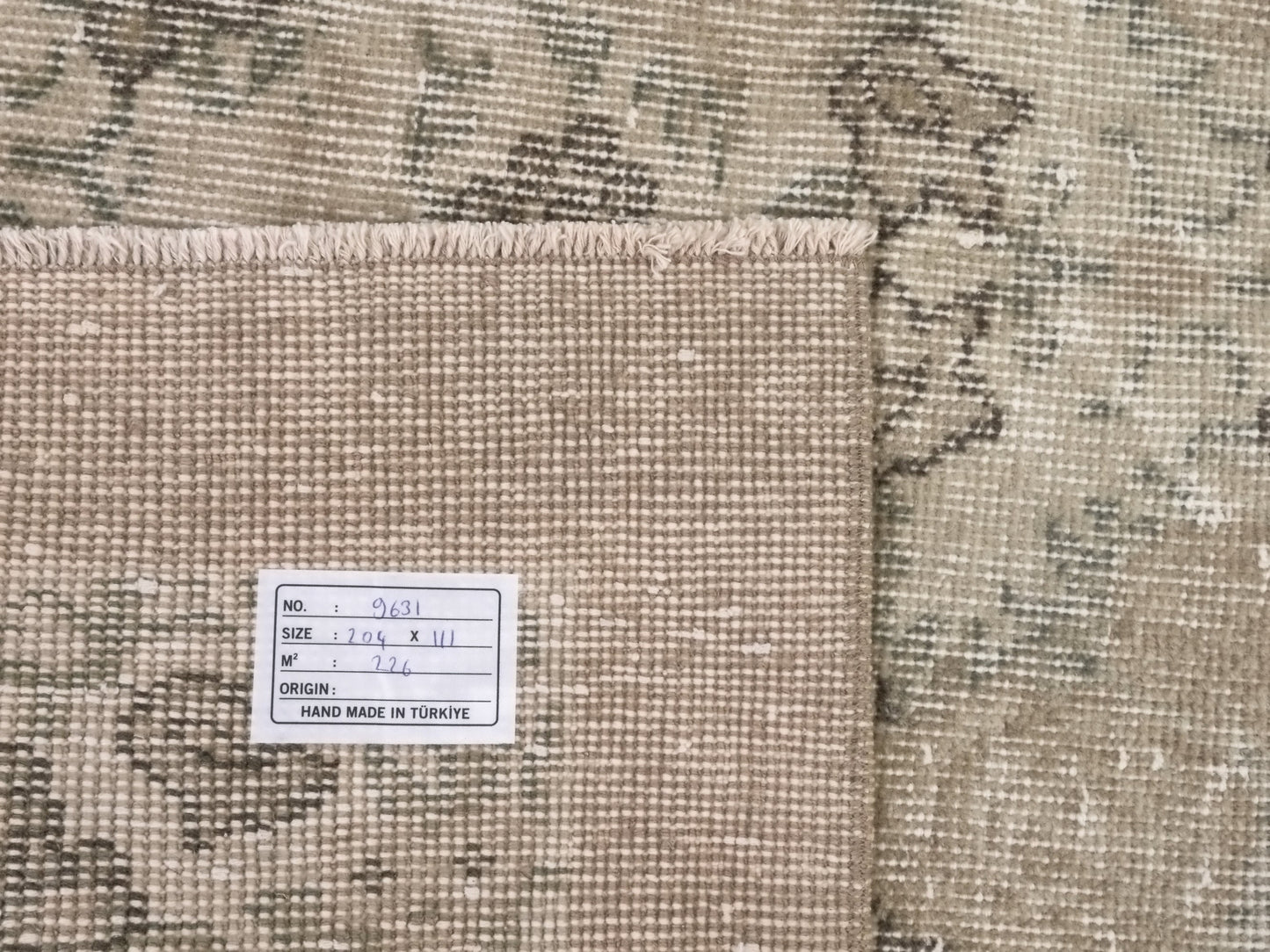 Wool Turkish Rug, Small Area Rug, Vintage Oushak Rug, 4x7 Rug, Handmade Rug, Vintage Small Rug, Bedroom rug, Office rug, Floral rug, 9631