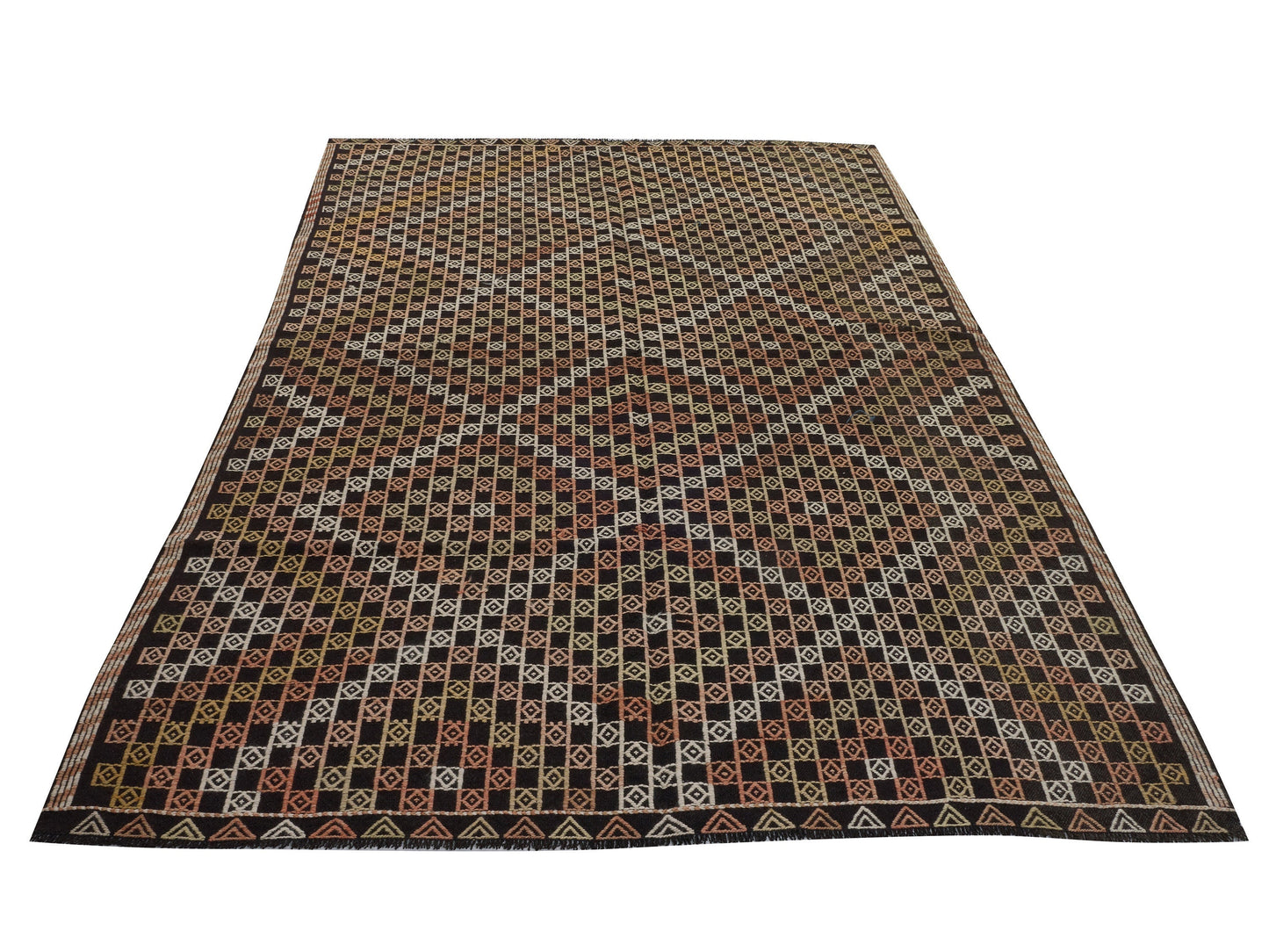 Handmade Rug, Turkish Kilim, Rug Kilim, Vintage Bohemian Rug, Area Rug, Entryway Rug, Turkey Rug, Kilim Rug 6x10, Turkish Kilim Rug, 10505