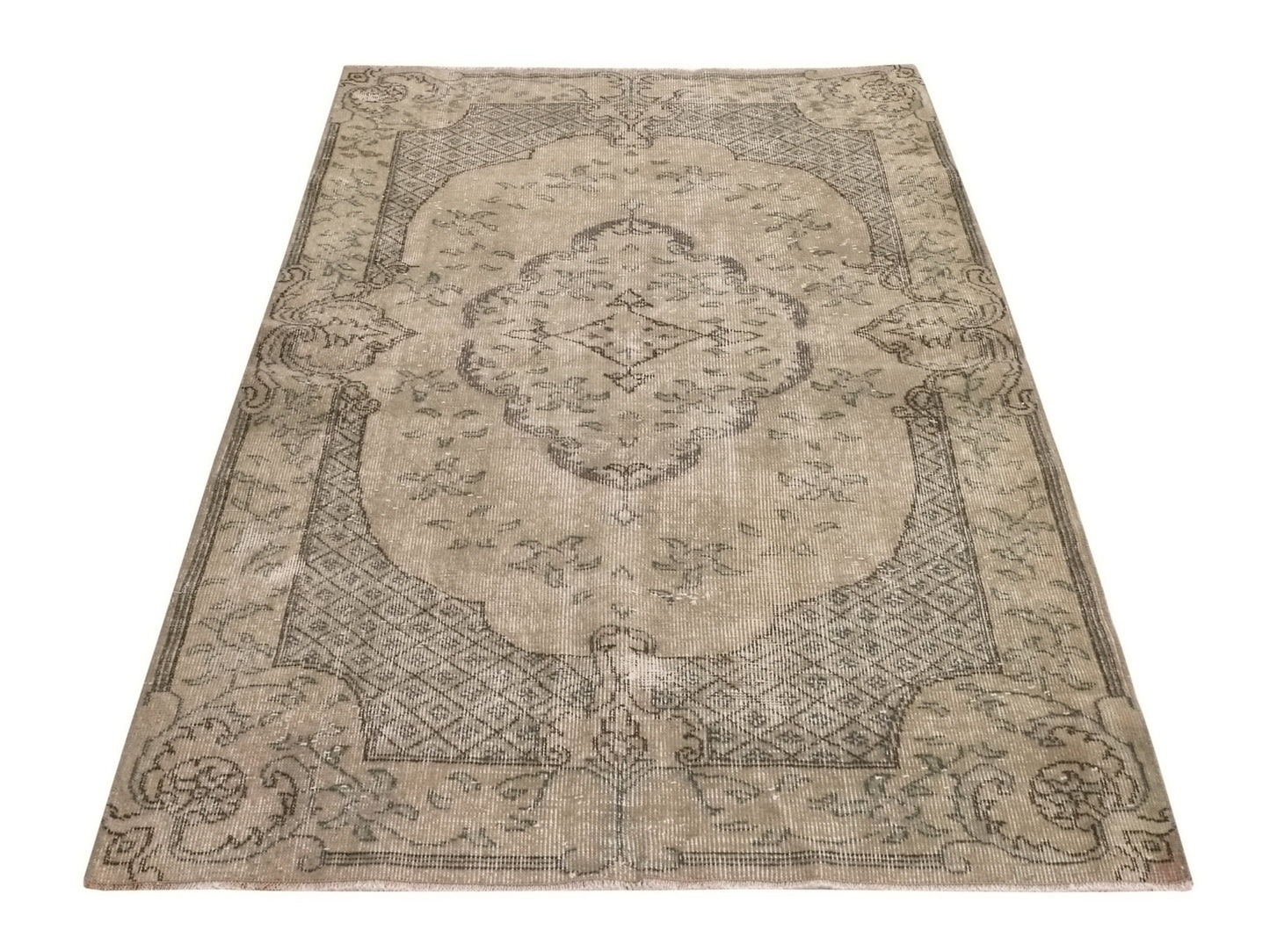 Wool Oushak Rug, Handmade Turkish Rug, Carpet Rug, Vintage Oushak Rug, Bedroom Rug, Nursery rug, 4x6 Small Area Rug, 9636